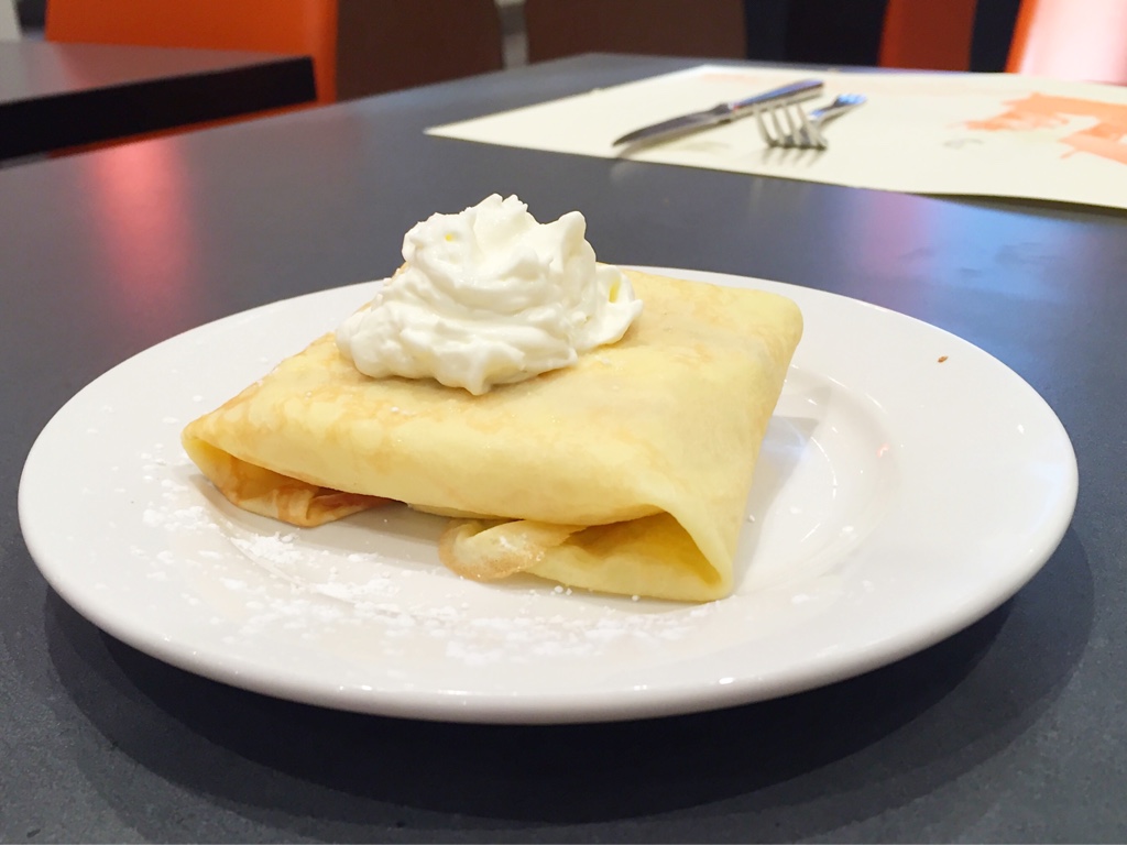 Banana-Filled Dessert Crepe
