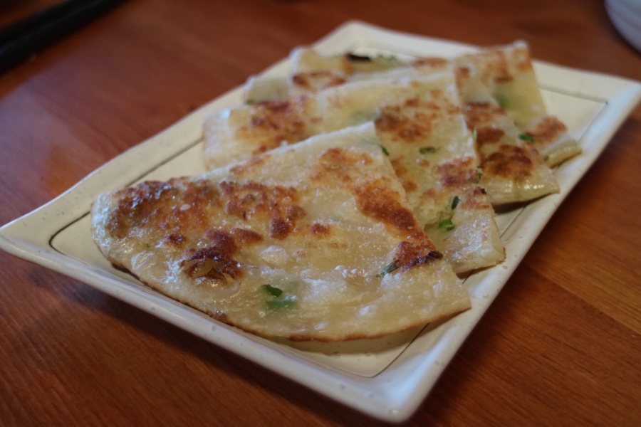 green onion crepe