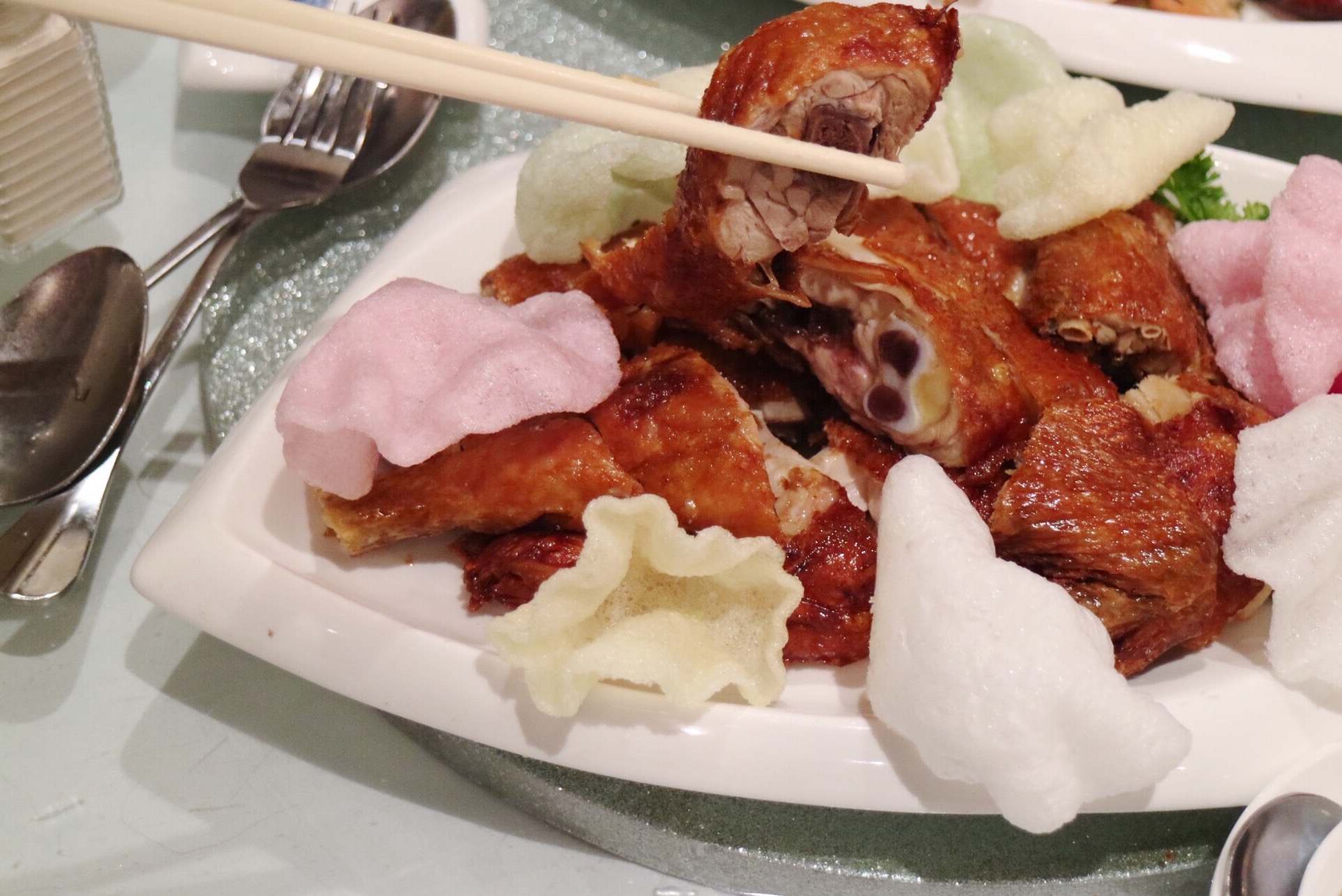 deep fried crispy free range chicken