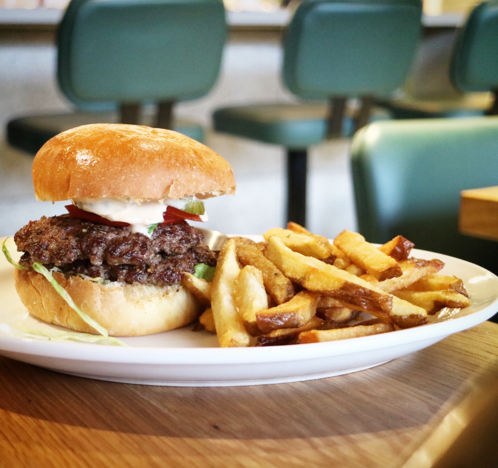 FD Burger with Fries