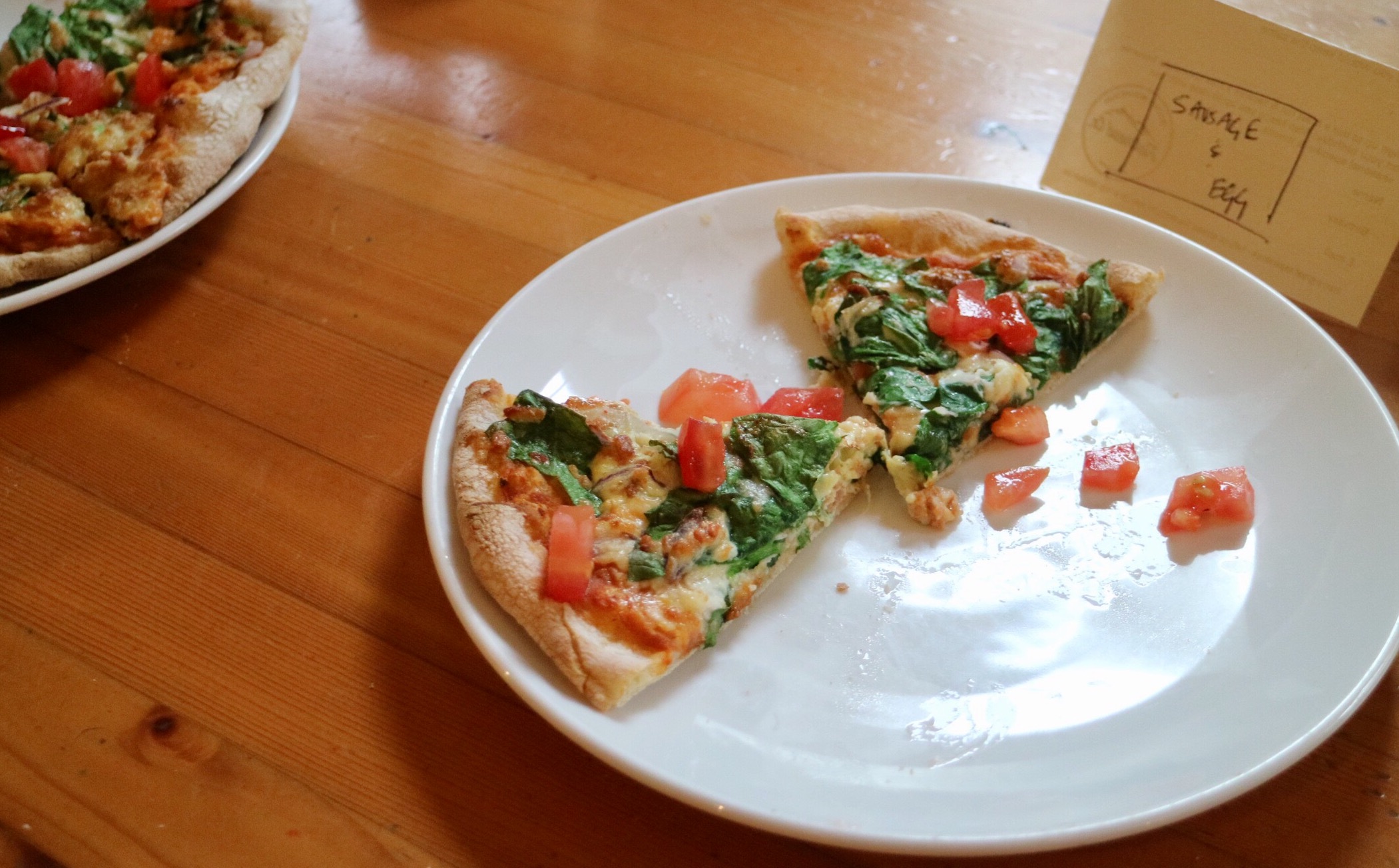 Sausage & Egg Brunch Pizza @ Rocky Mountain Flatbread