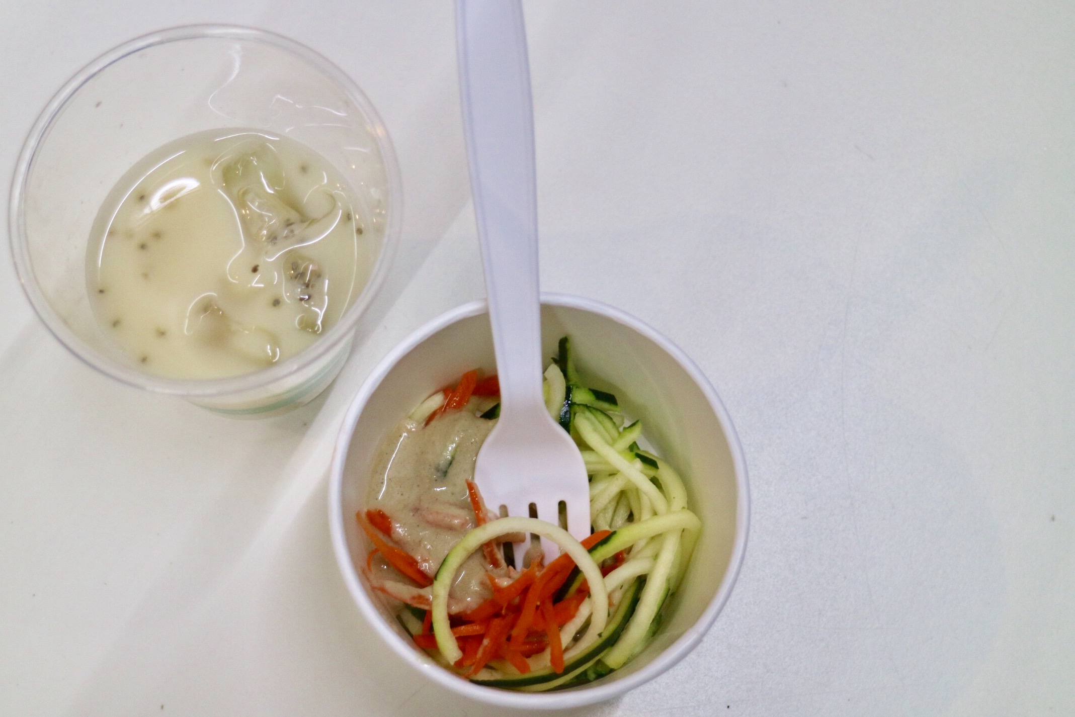 Zucchini Noodles & Chia Pearl Bubble Tea