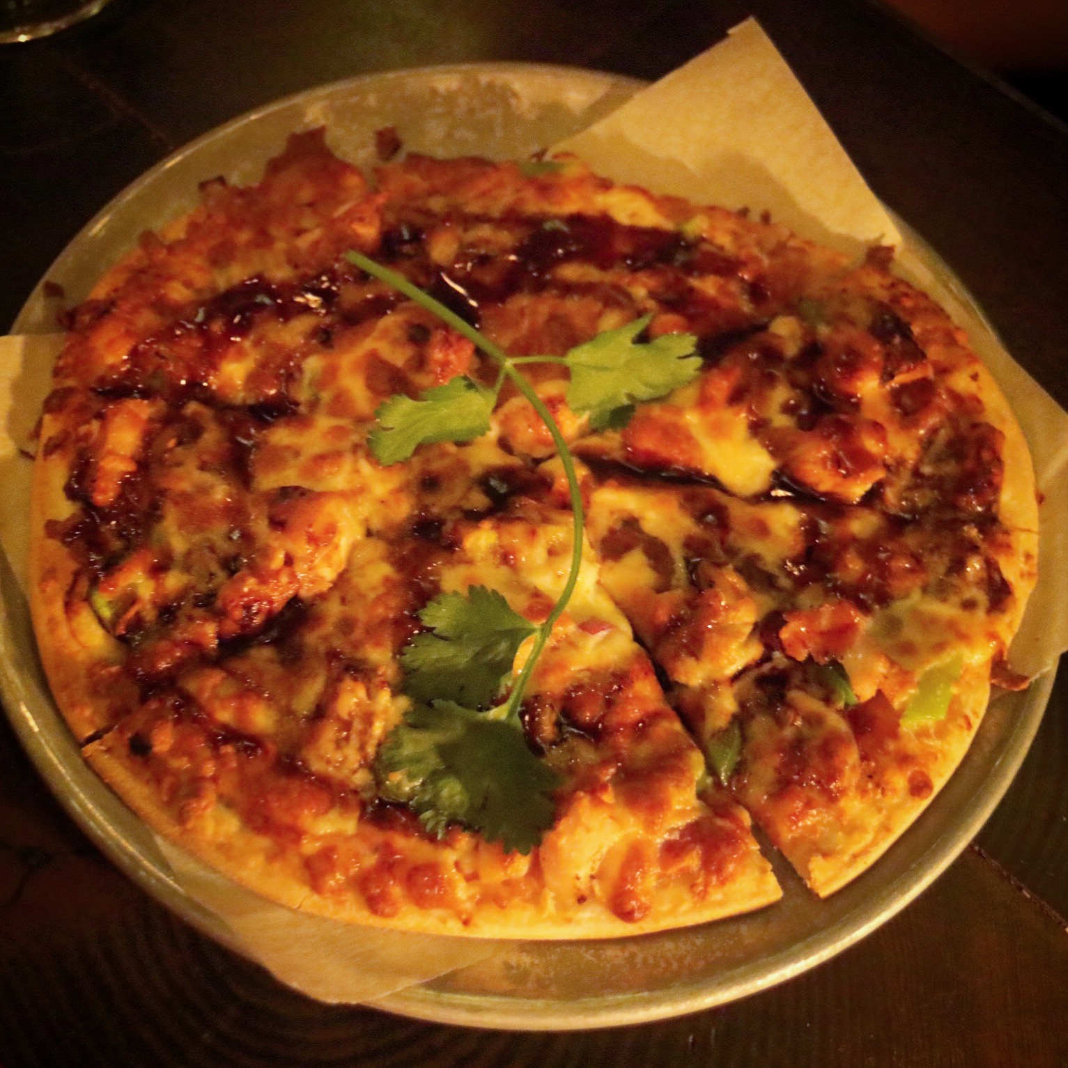  “Green onion pancake pizza”