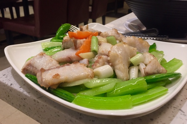 pan fried lingcod and vegetables