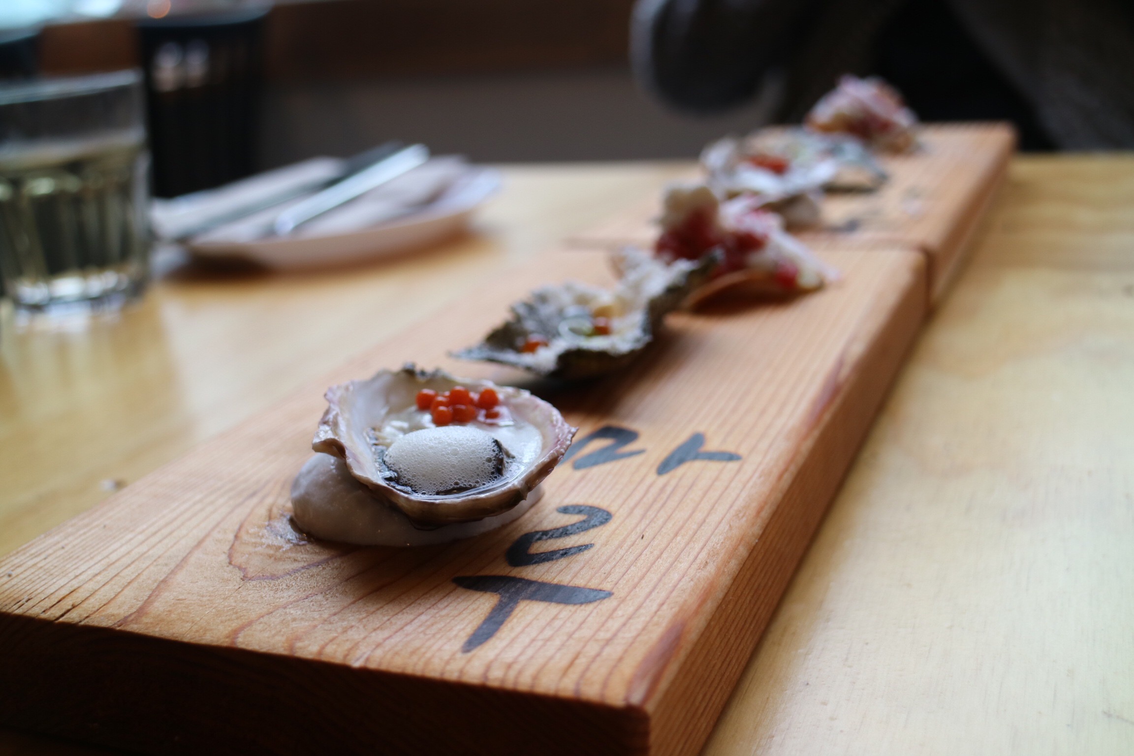 Shucked BC Oyster - Maru Korean Bistro