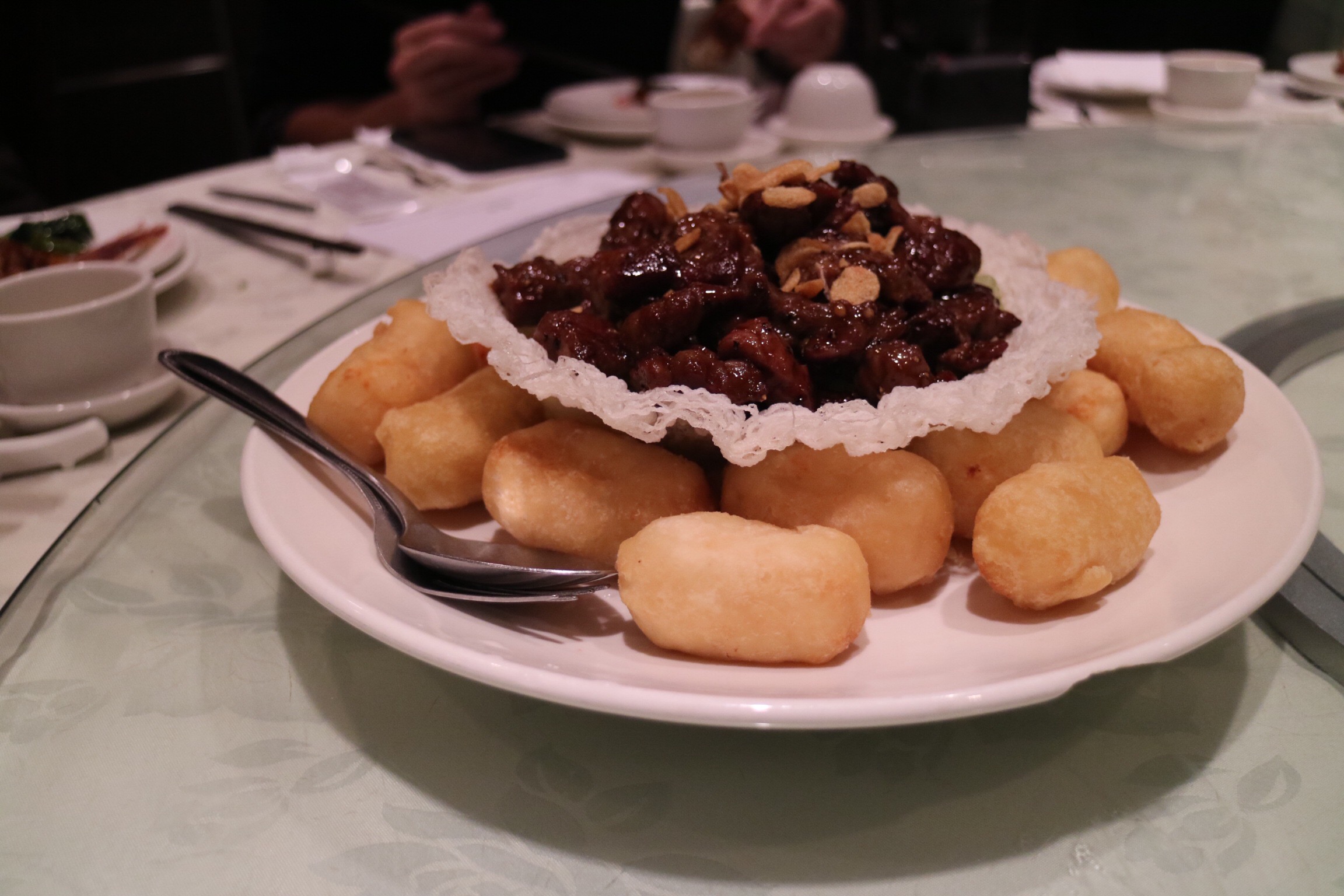 Beef Tenderloin with Deep Fried Milk Puff