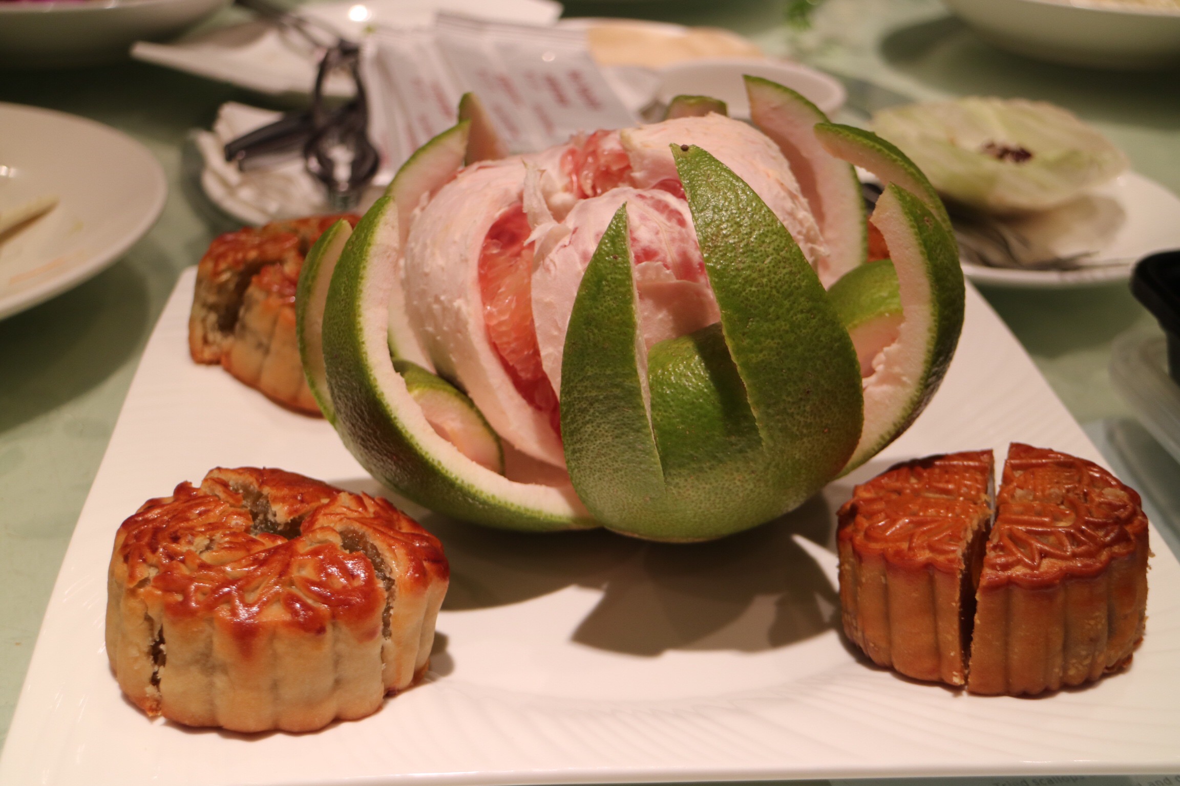 Mooncake and Pomelo