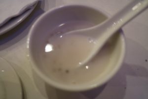 sweet tapioca and taro soup