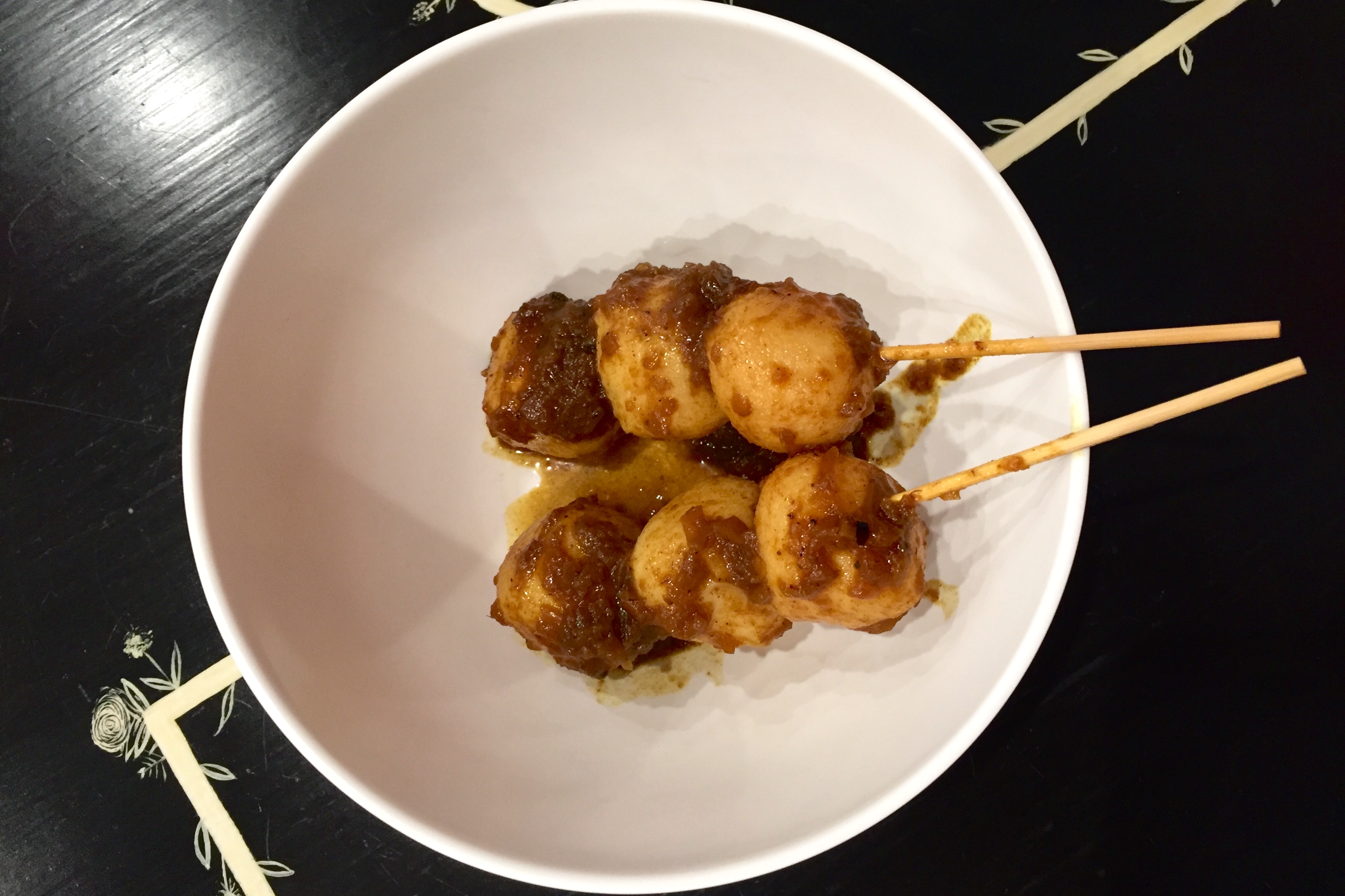 fish balls wth curry sauce