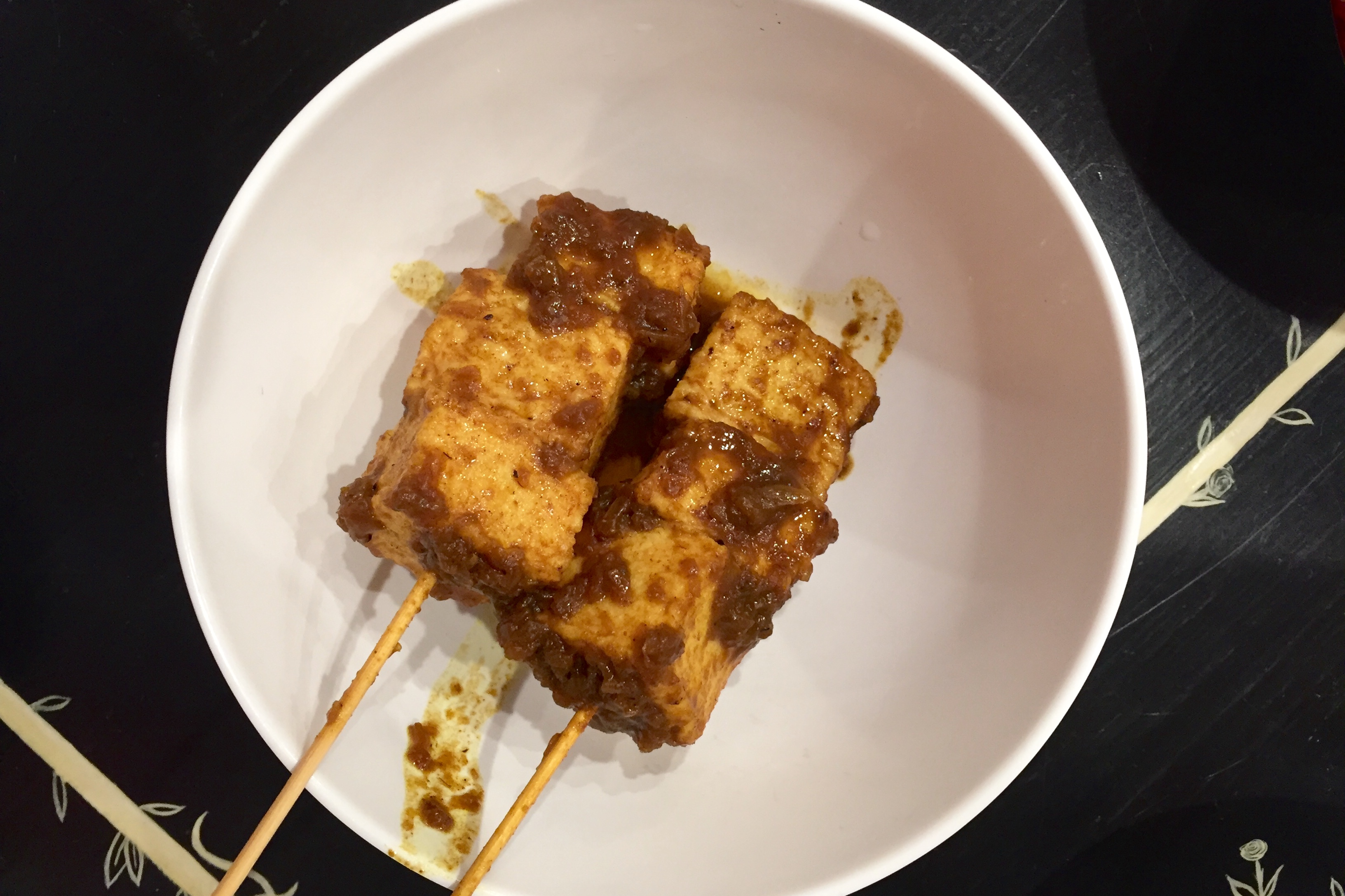 fish tofu with curry sauce
