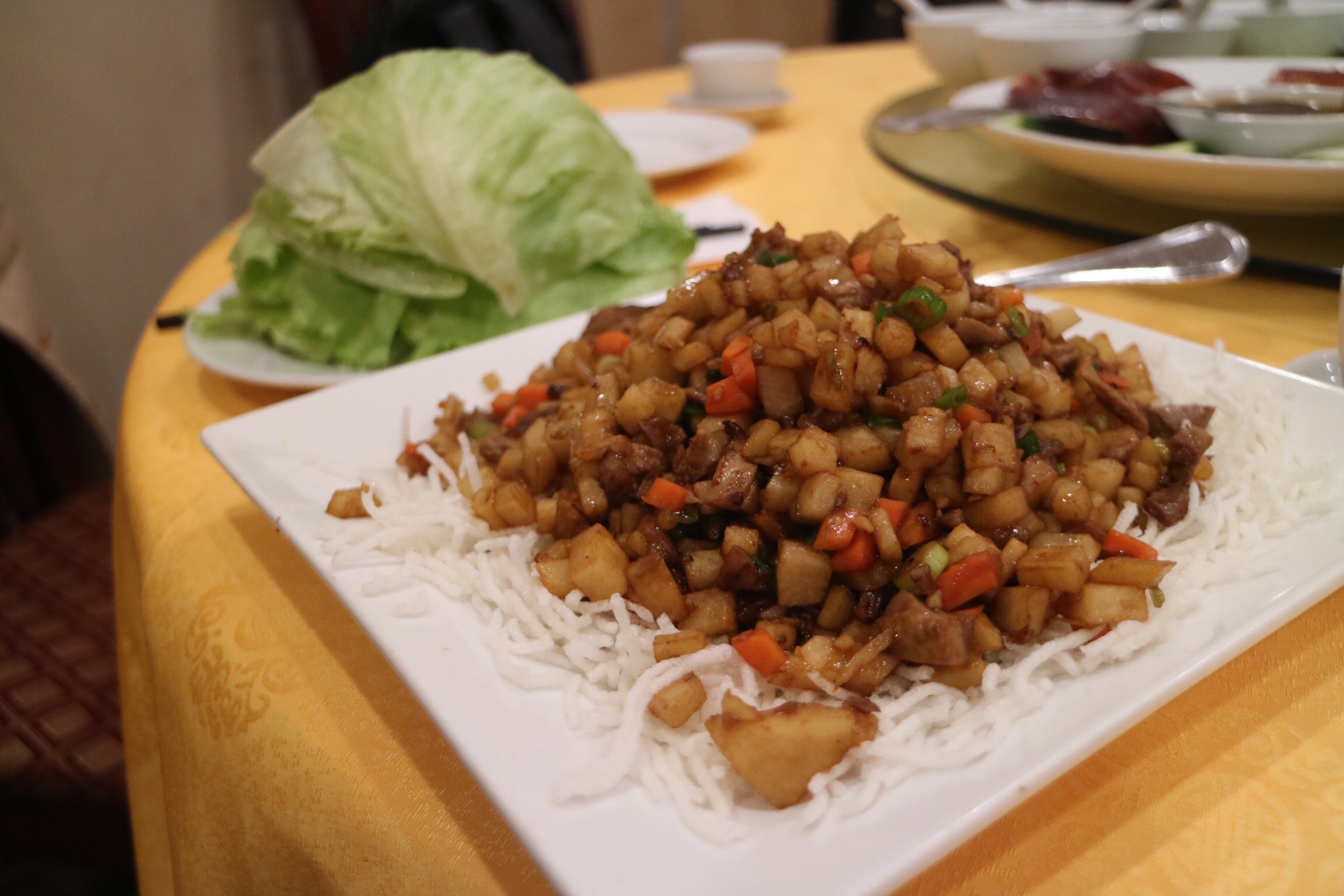 duck lettuce wrap