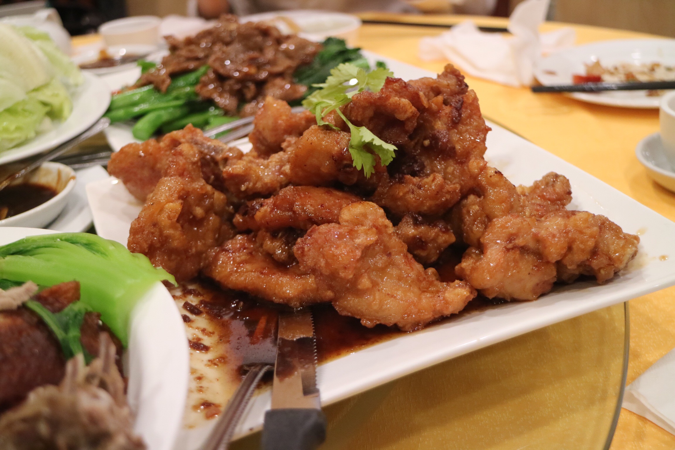 Fried Pork Chop with Cured Plum