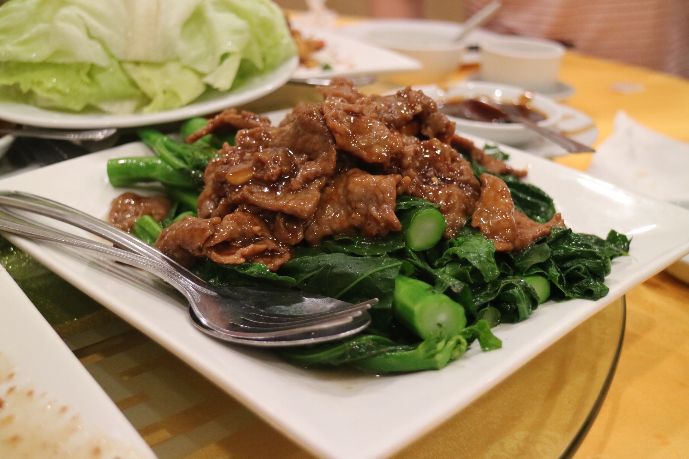 Beef and Gai Lan