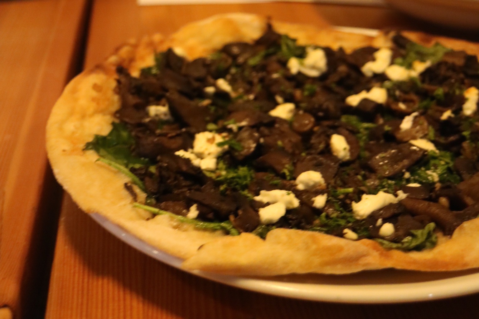 Vegan Wild Mushroom Pizza