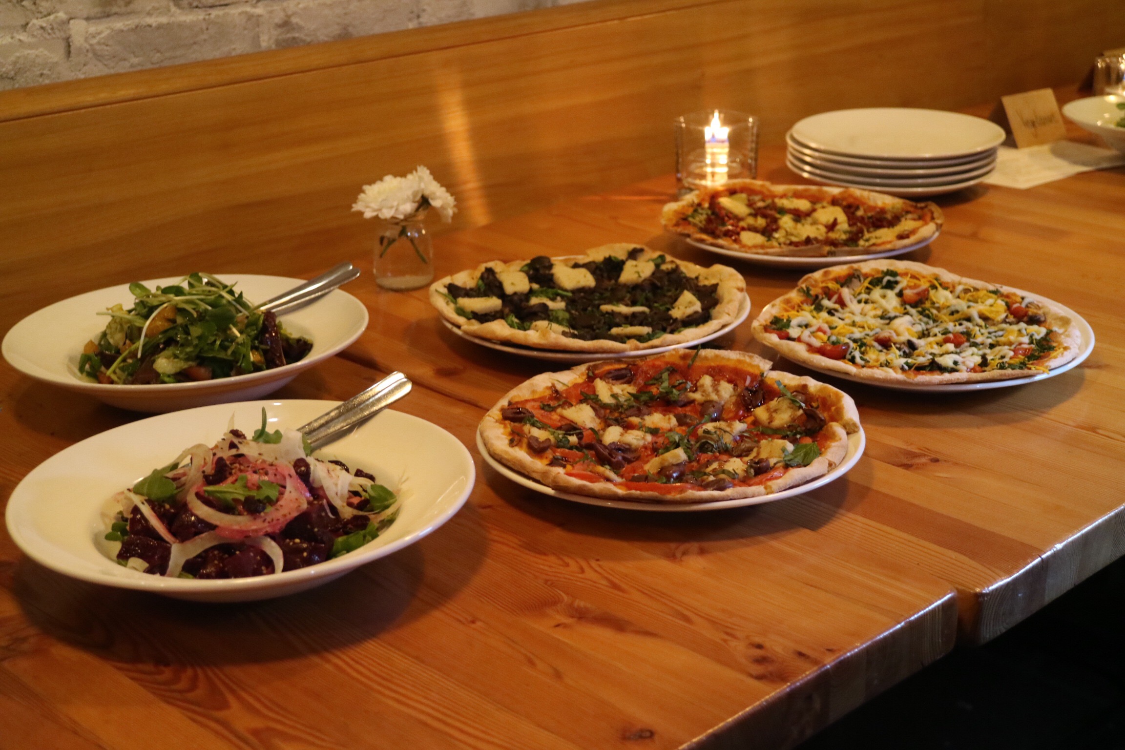 Vegan Salads and PIzzas