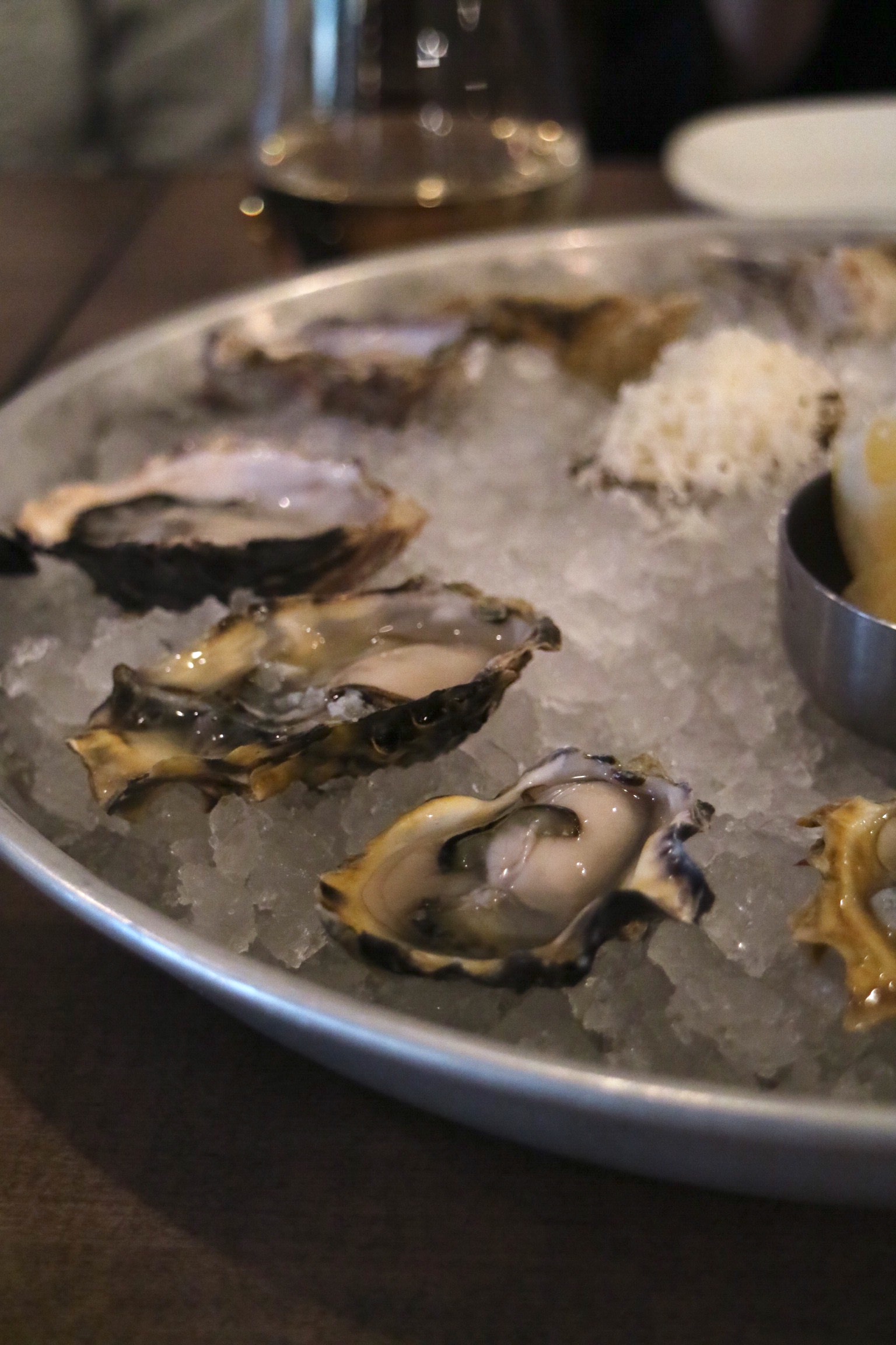 happy hour fresh oysters @ Hook Seabar