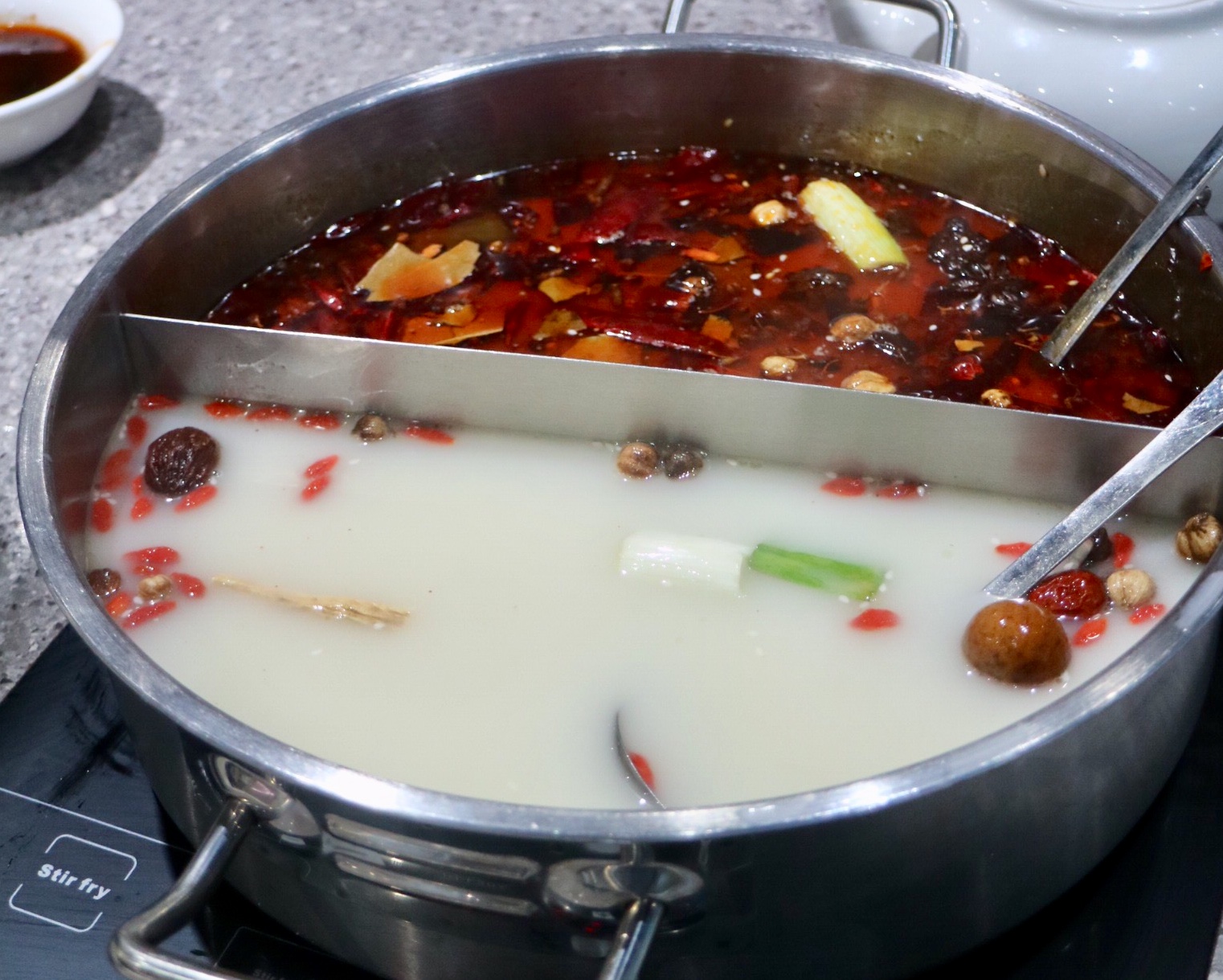 half and half hotpot soup base