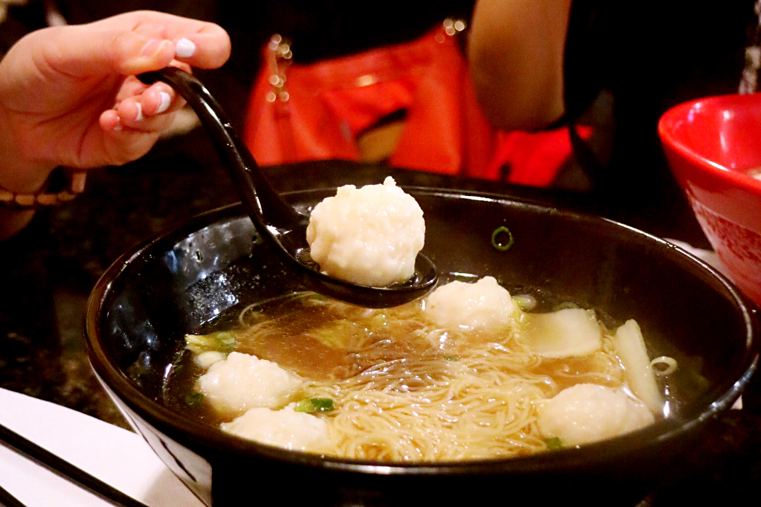 fish ball noodle soup