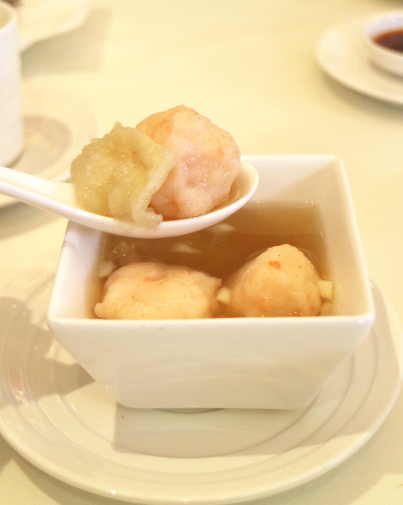 Shrimp Balls and Fish Maw In Supreme Broth