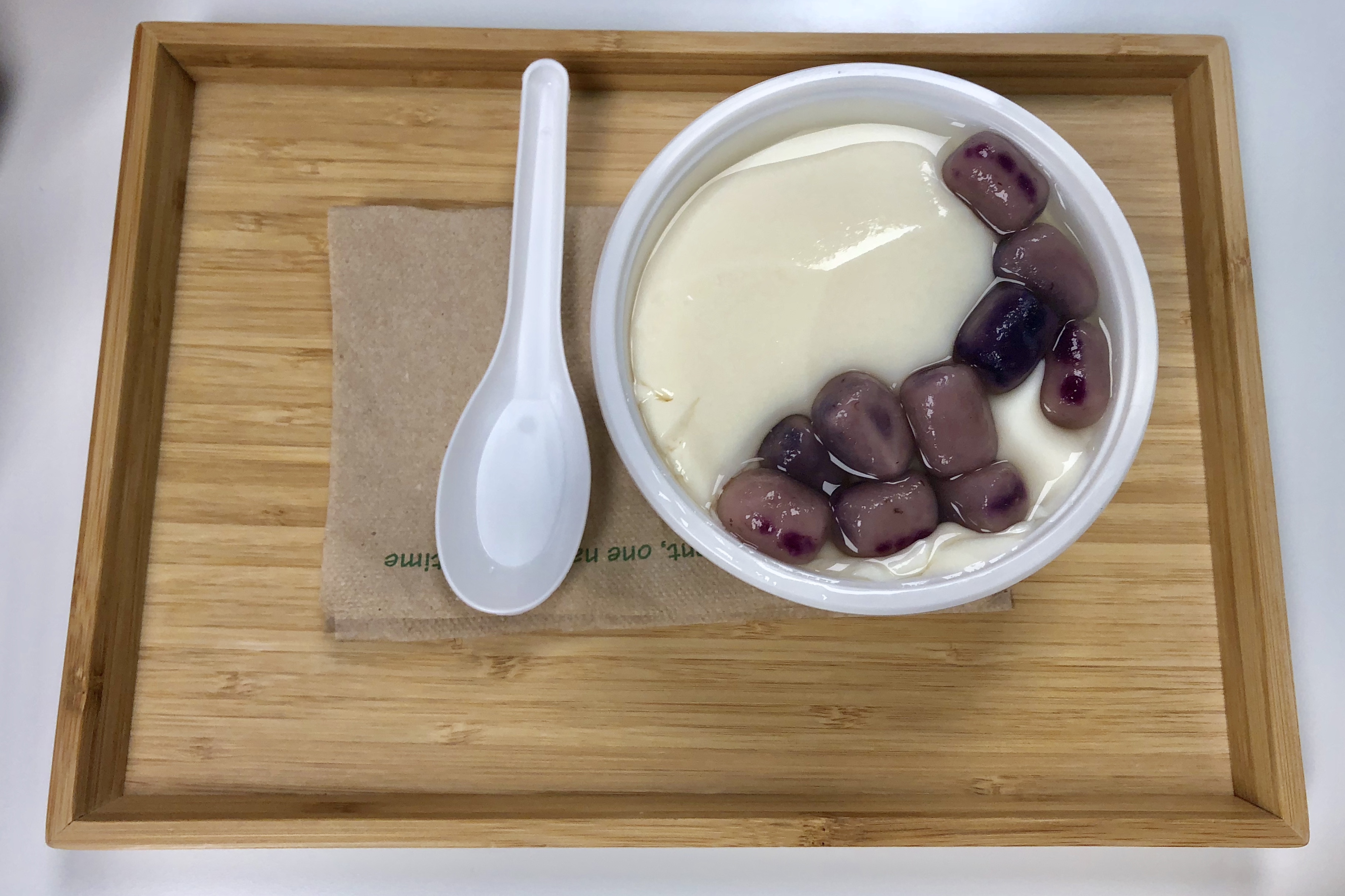 Traditional Tofu Pudding with Taro Balls