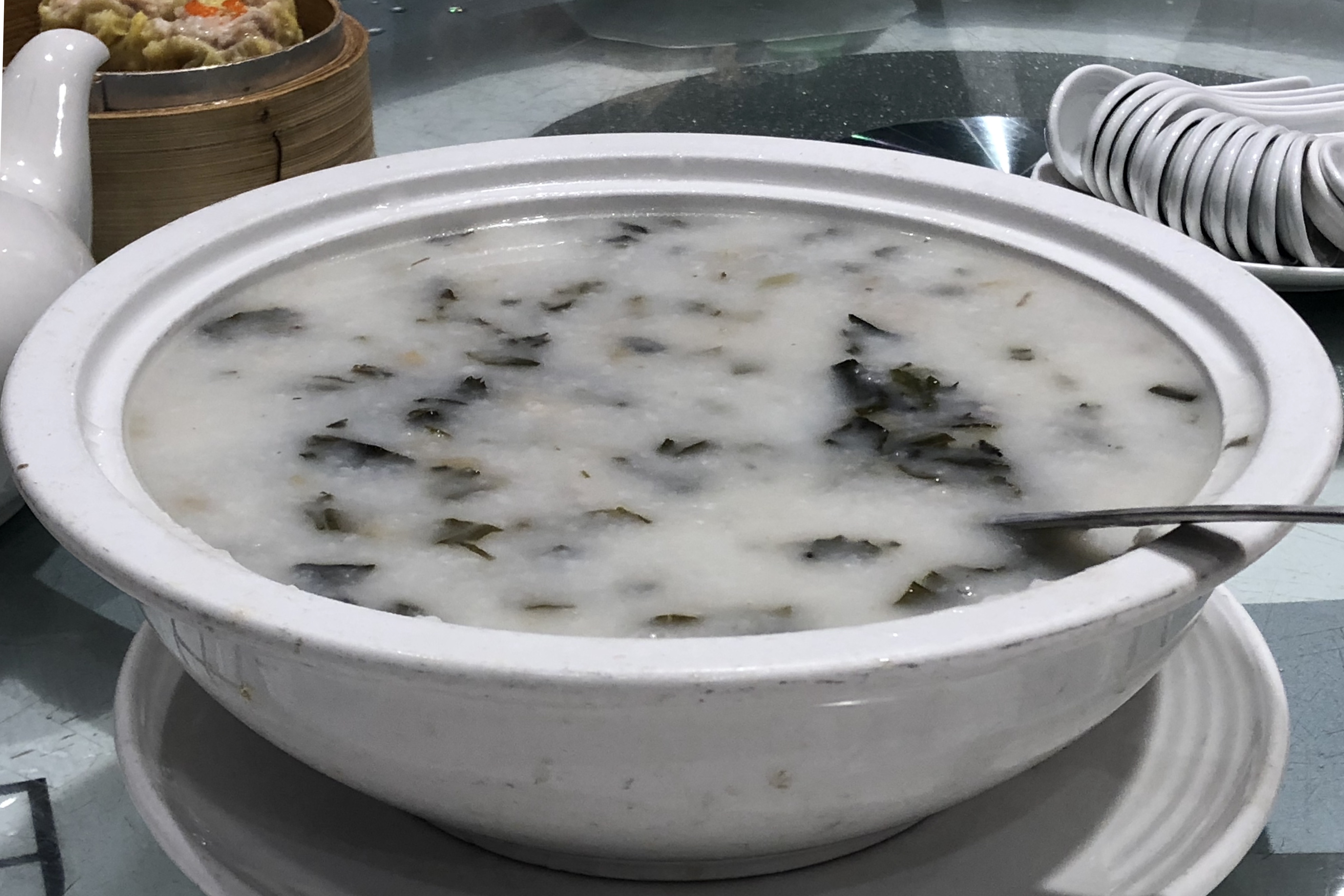 Dried Bak Choy & Pork Bone Congee