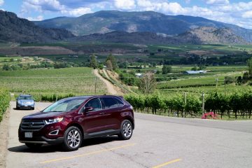 ford road trip and wine tasting in okanagan
