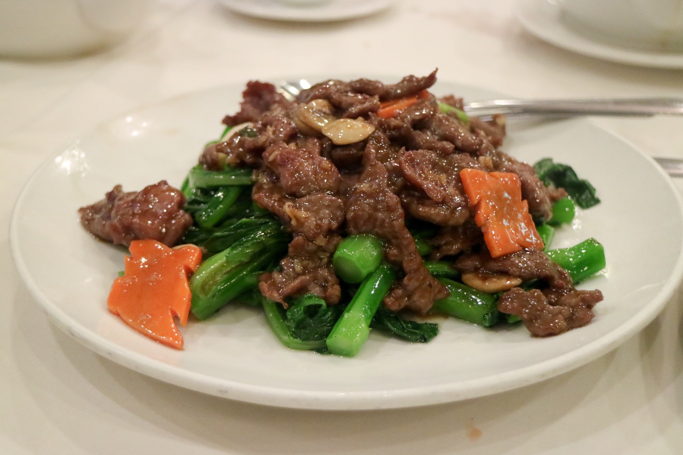 Beef and Yu Choy Stir Fry