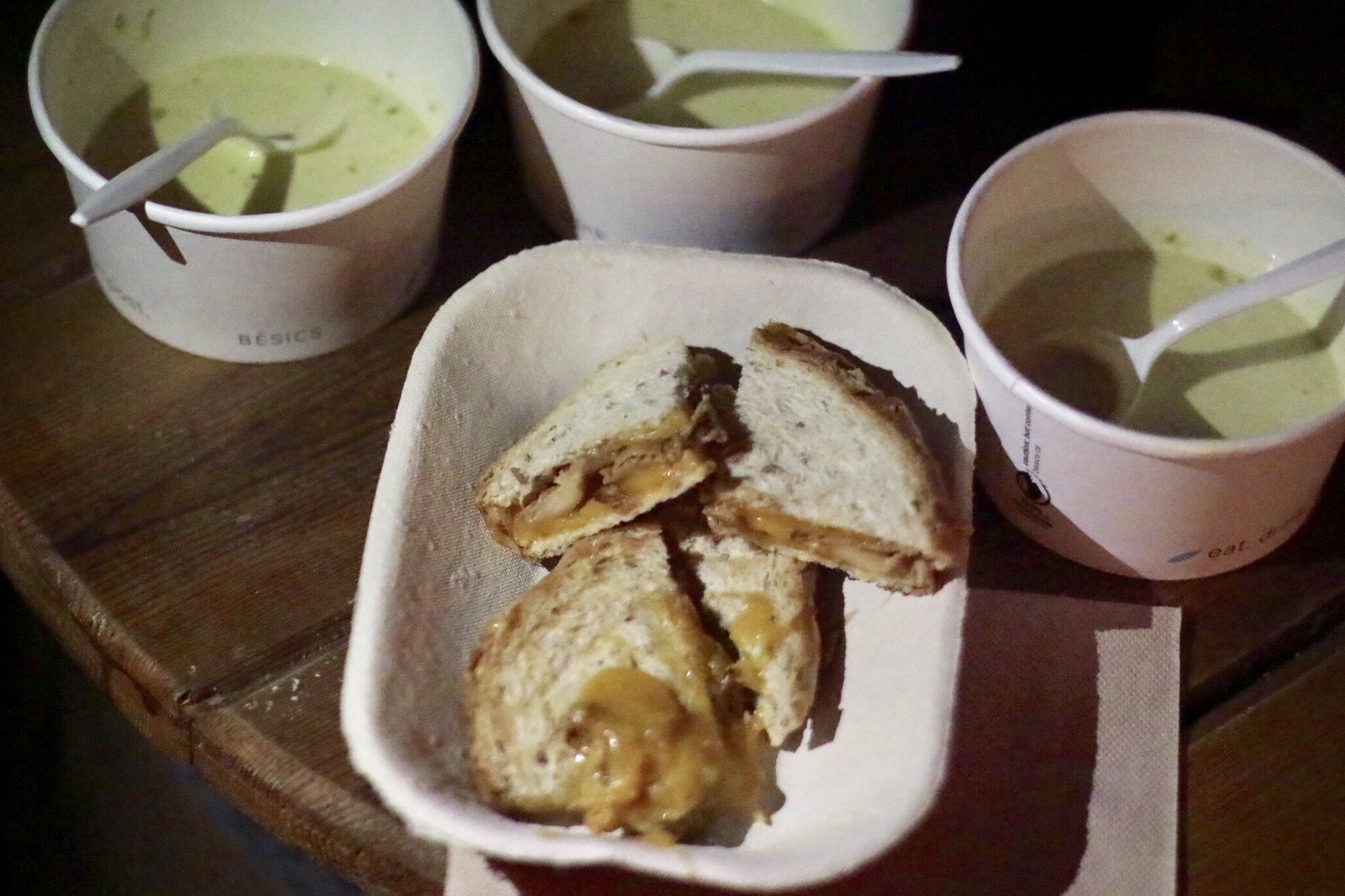 Truffel and Chanterelle Grilled Cheese and Wild Mushroom Chowder
