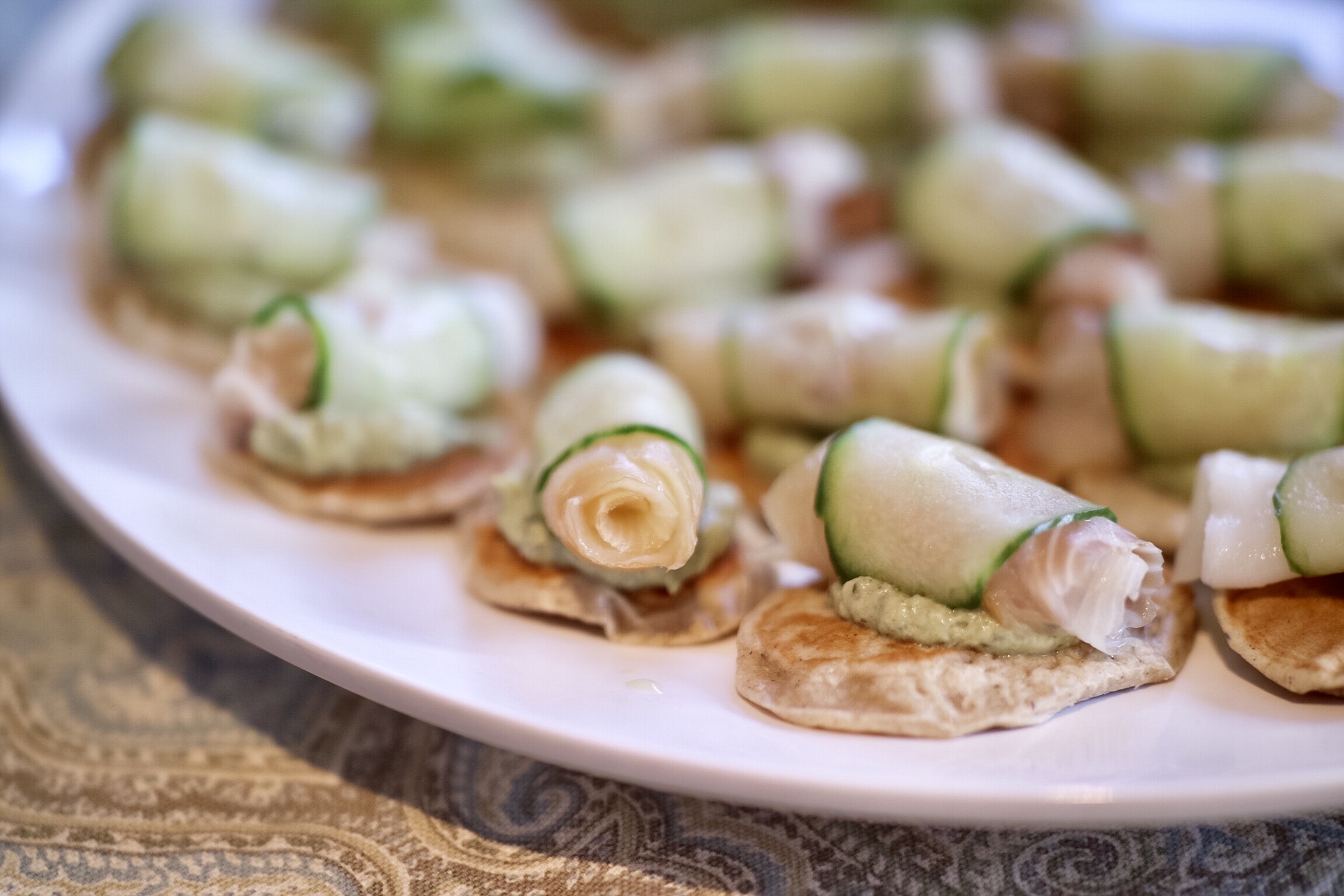 Cucumber Wrapped Smoked Sablefish