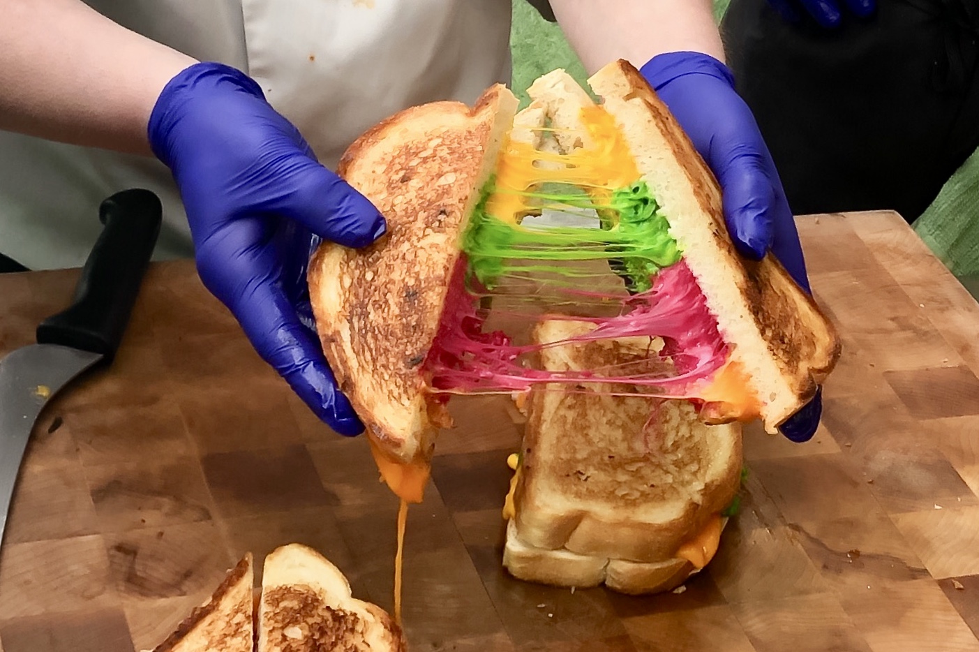 Rainbow Grilled Cheese Sandwich