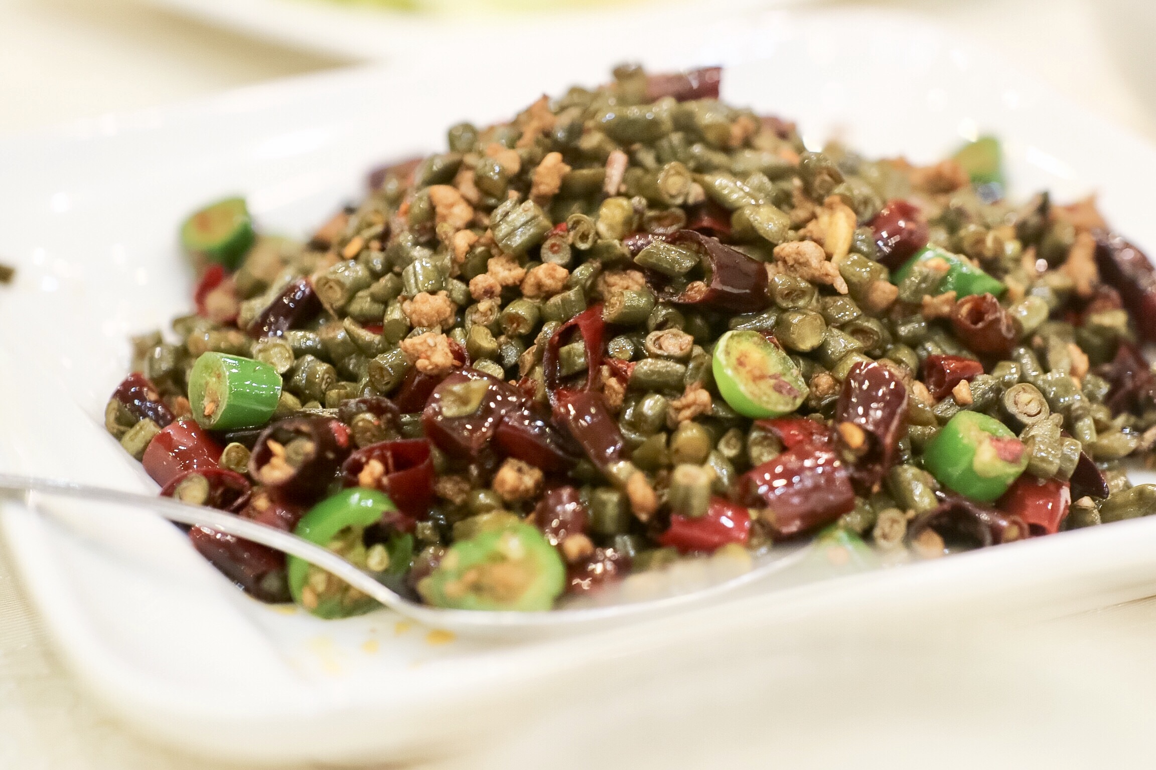 Pickled Long Beans with Ground Pork Stir Fry