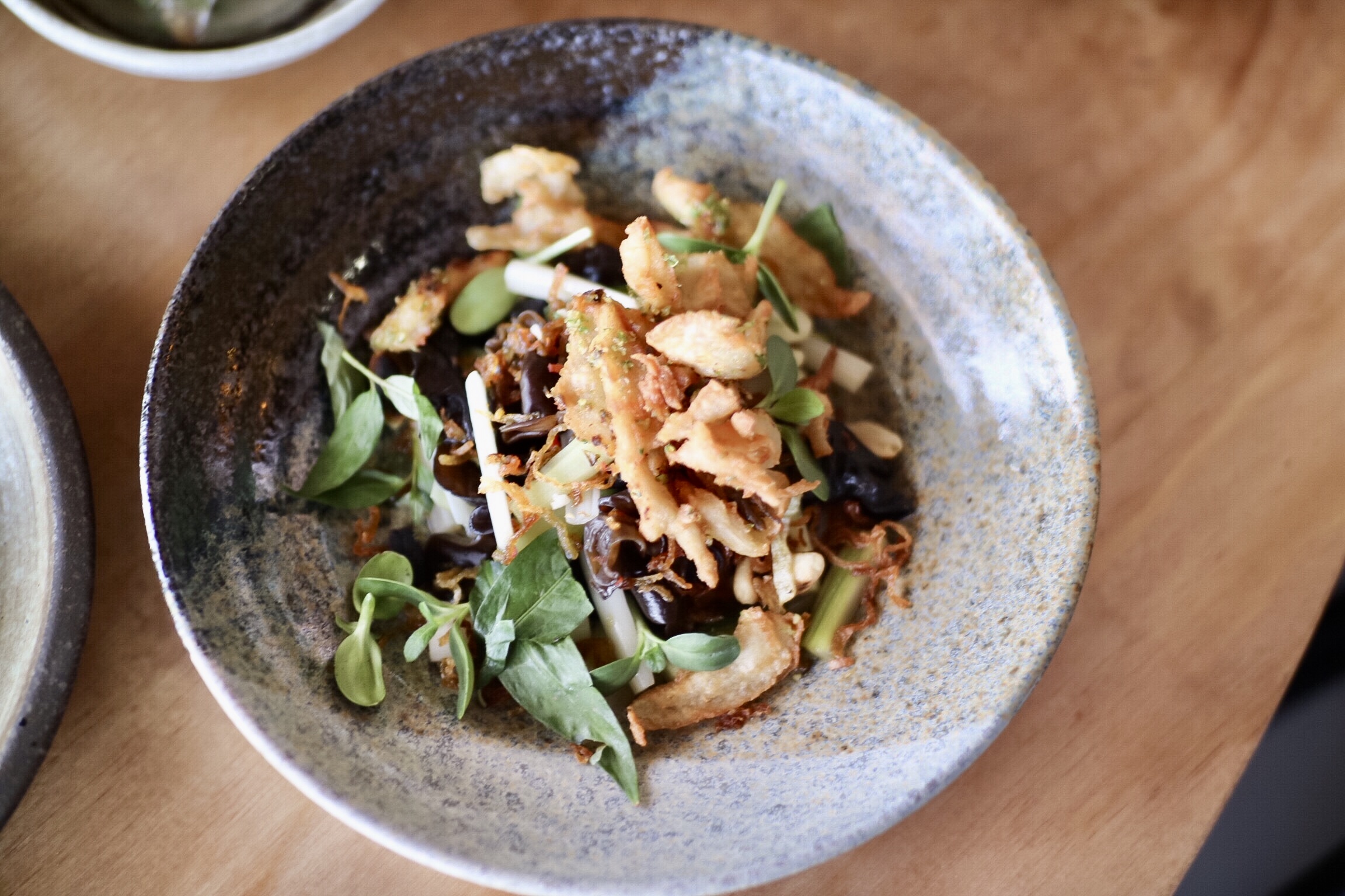 Seitan Calamari Lotus Salad