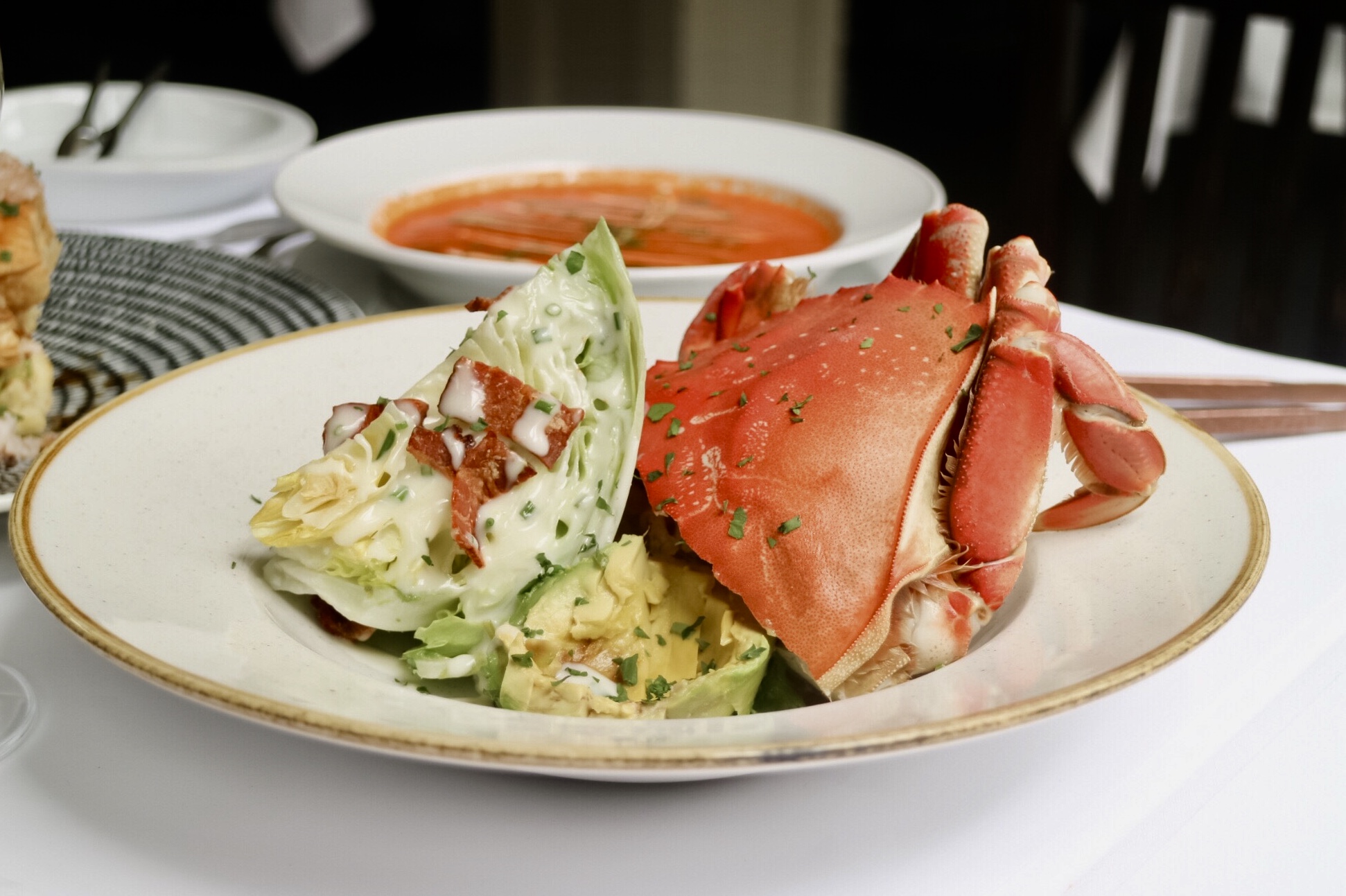 BC Dungeness Crab Club Salad