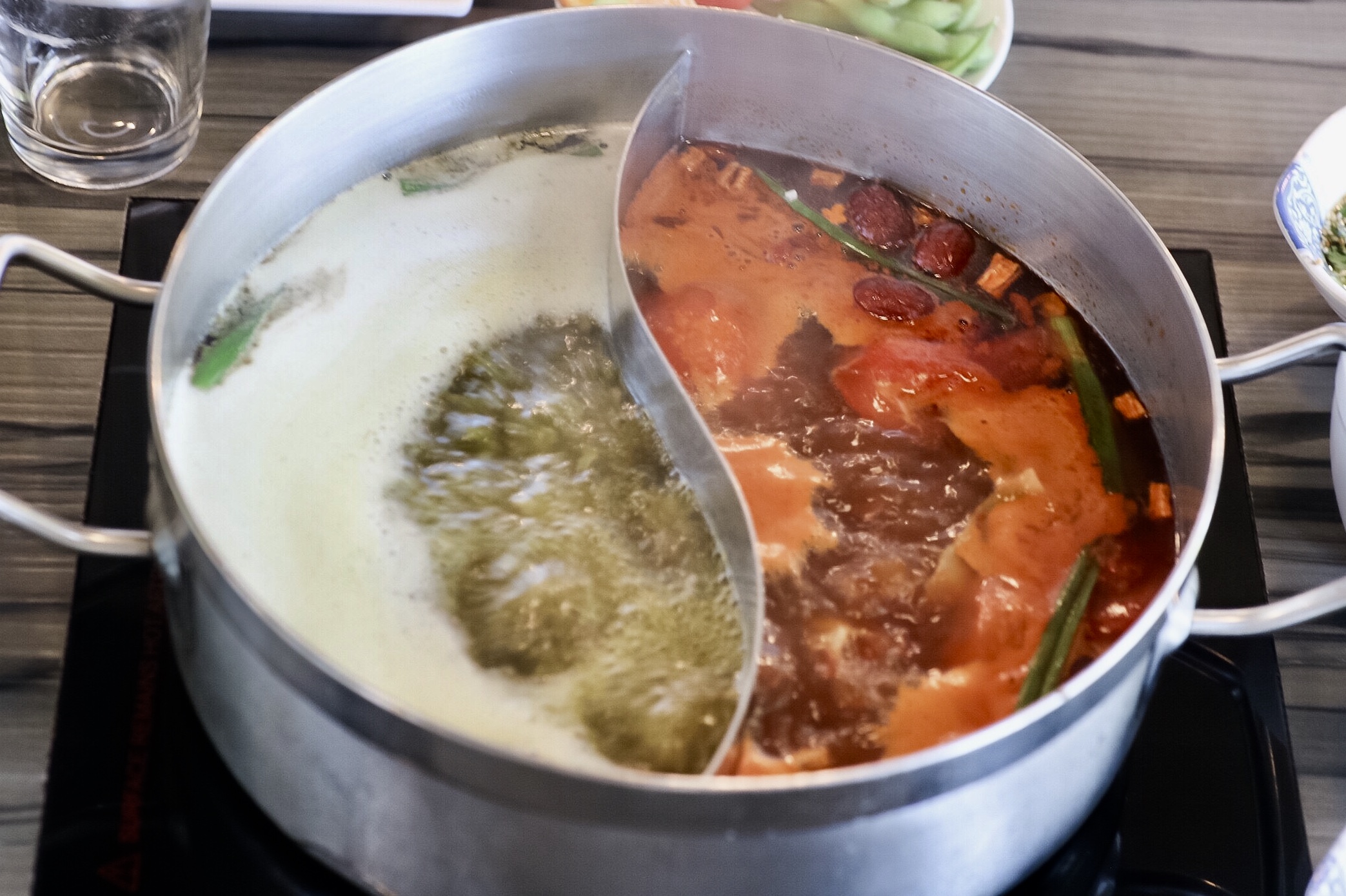 Green Sichuan Peppercorn Soup & Tomato Soup