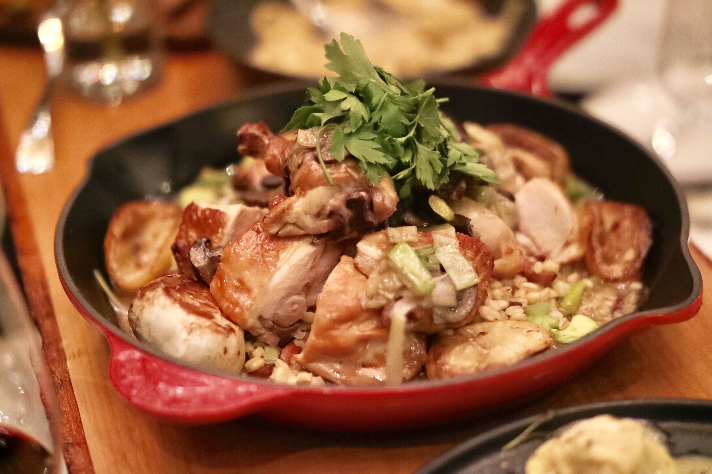 Roasted Chicken with Farro