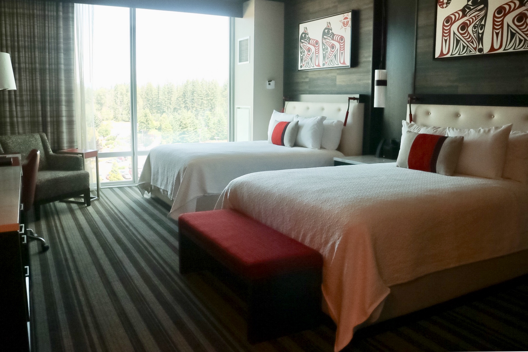 deluxe double queen room @ Tulalip Resort Casino