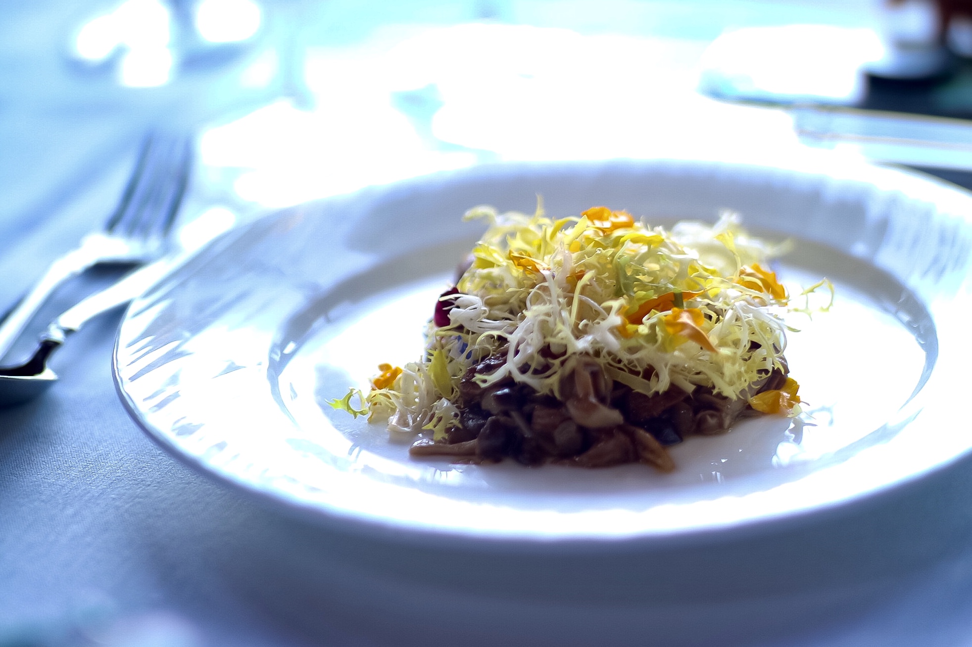 Mushroom Frisée Salad