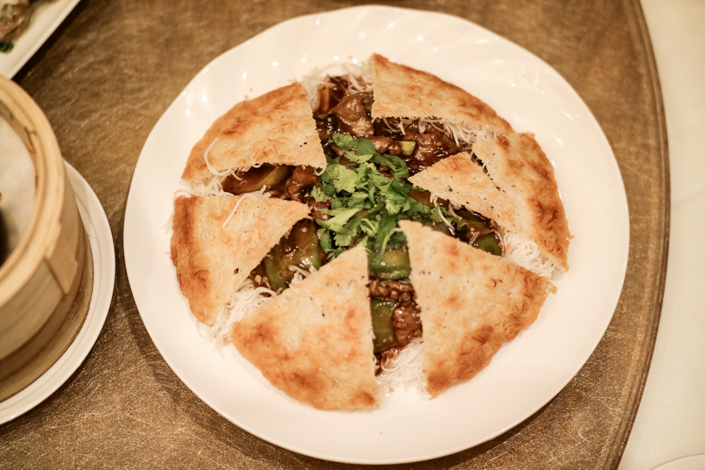 Beef and Bitter Melon with Black Bean Sauce (豉汁涼瓜牛肉煎米粉)