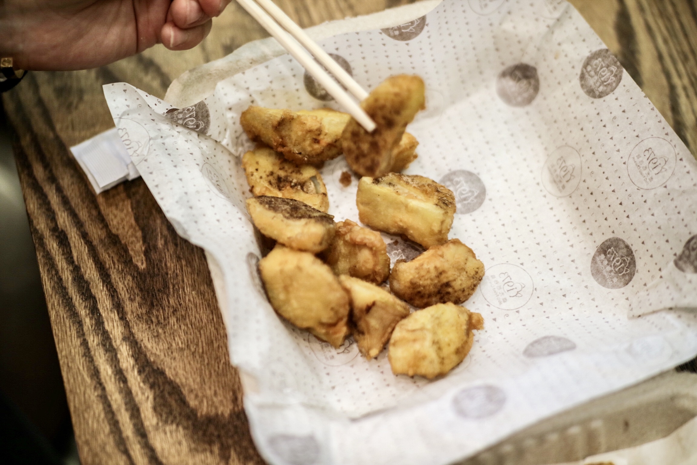 deep fried king oyster mushroom