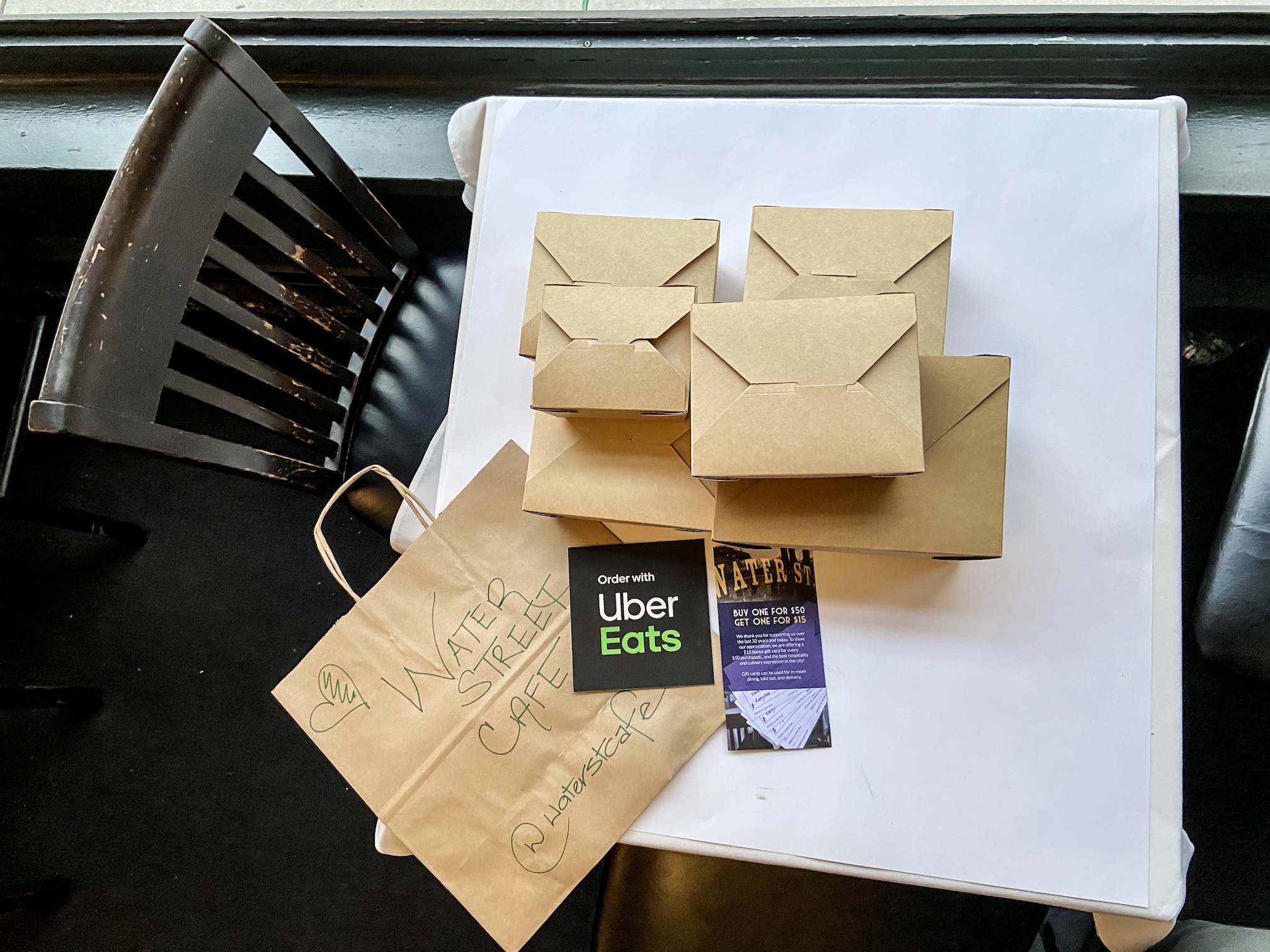 Order from Water St Cafe through Uber Eats