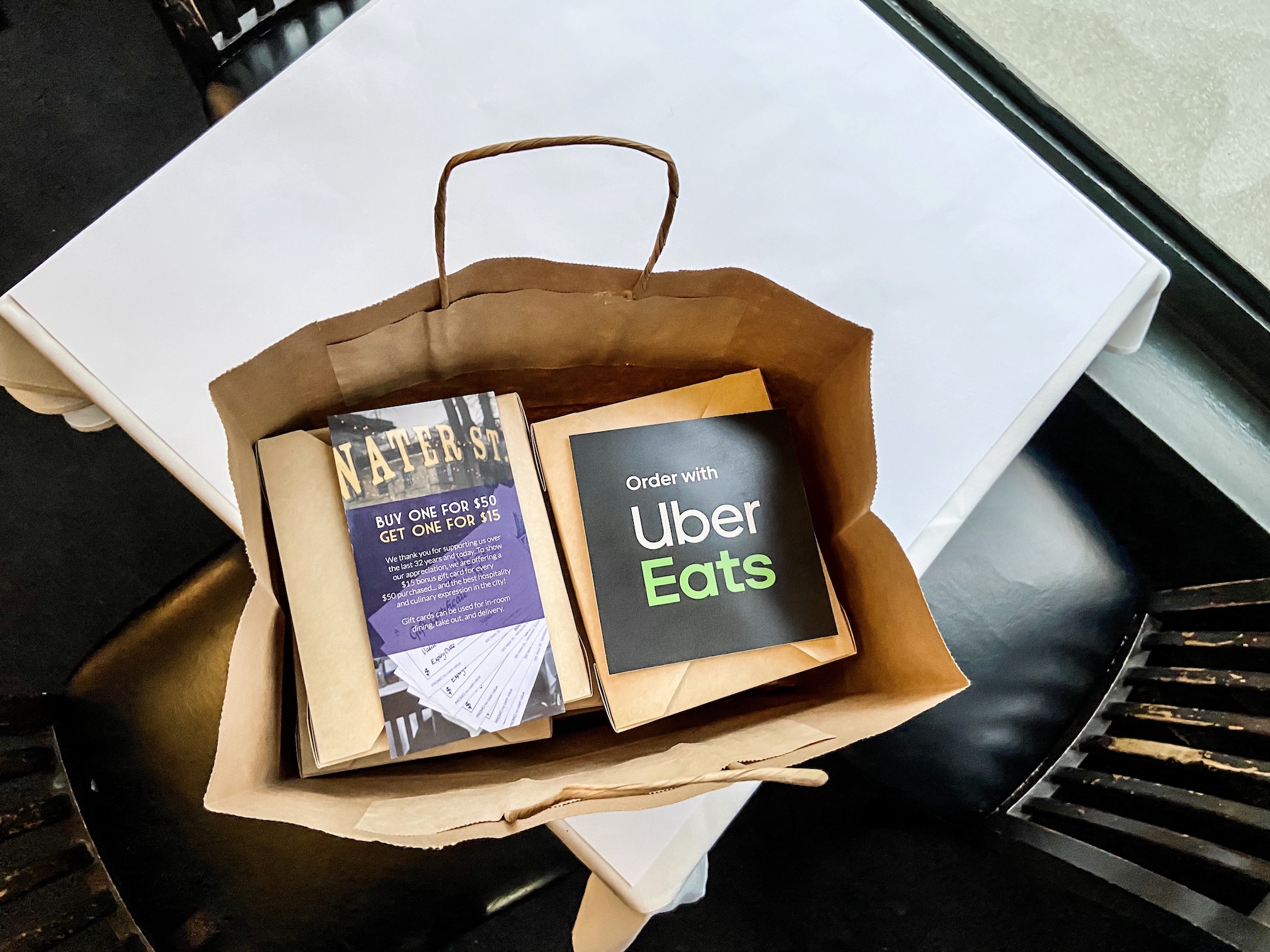 Order from Water St Cafe through Uber Eats