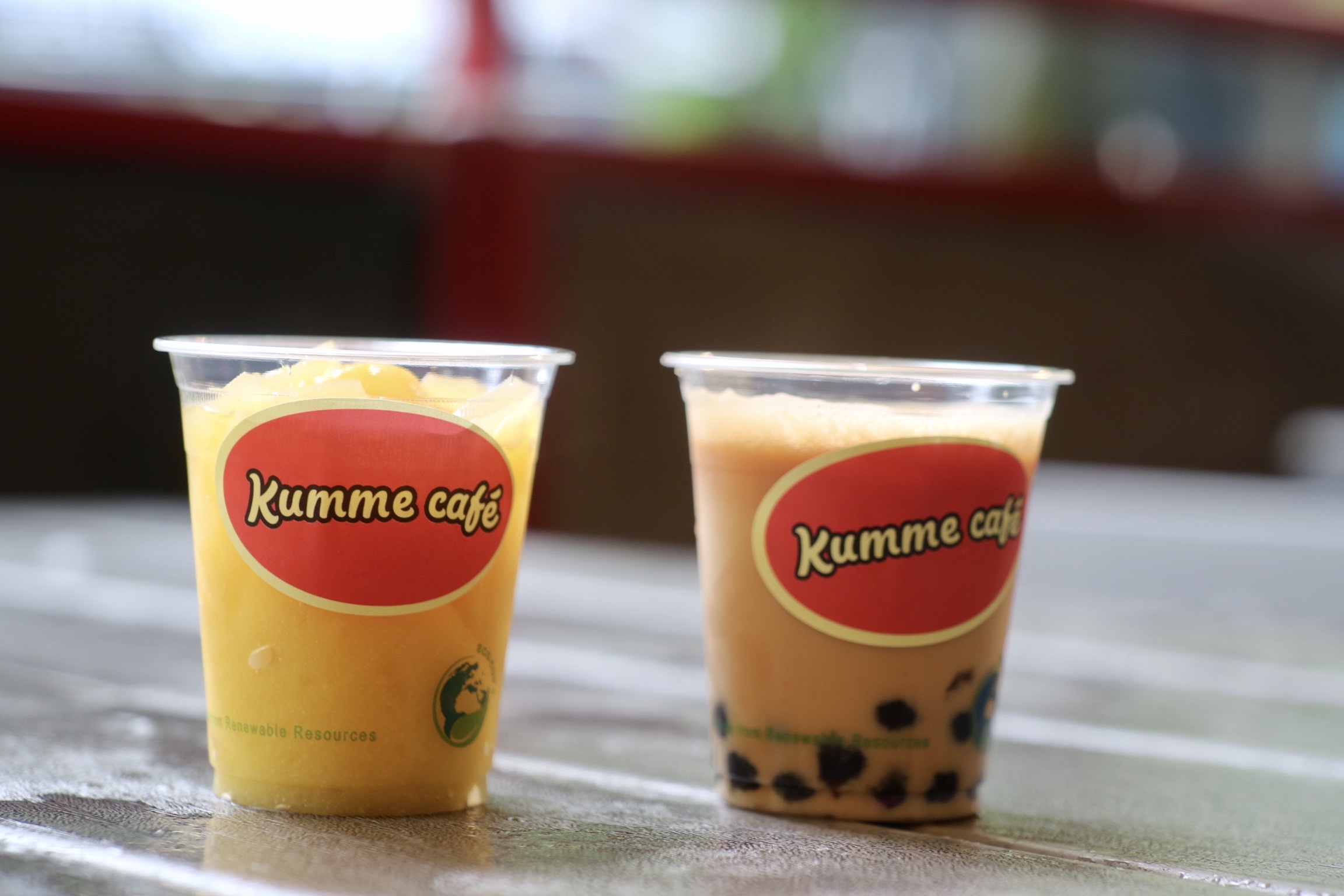 drinks at kumme cafe