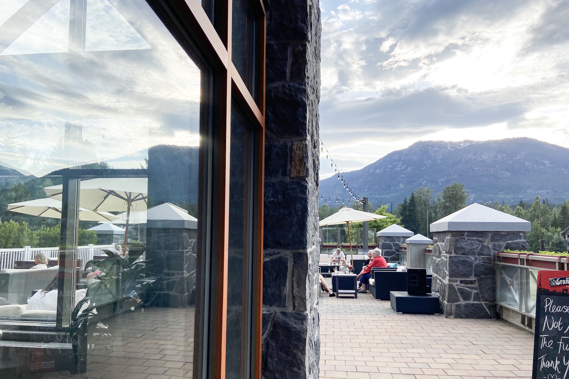 The patio at The Firerock Lounge