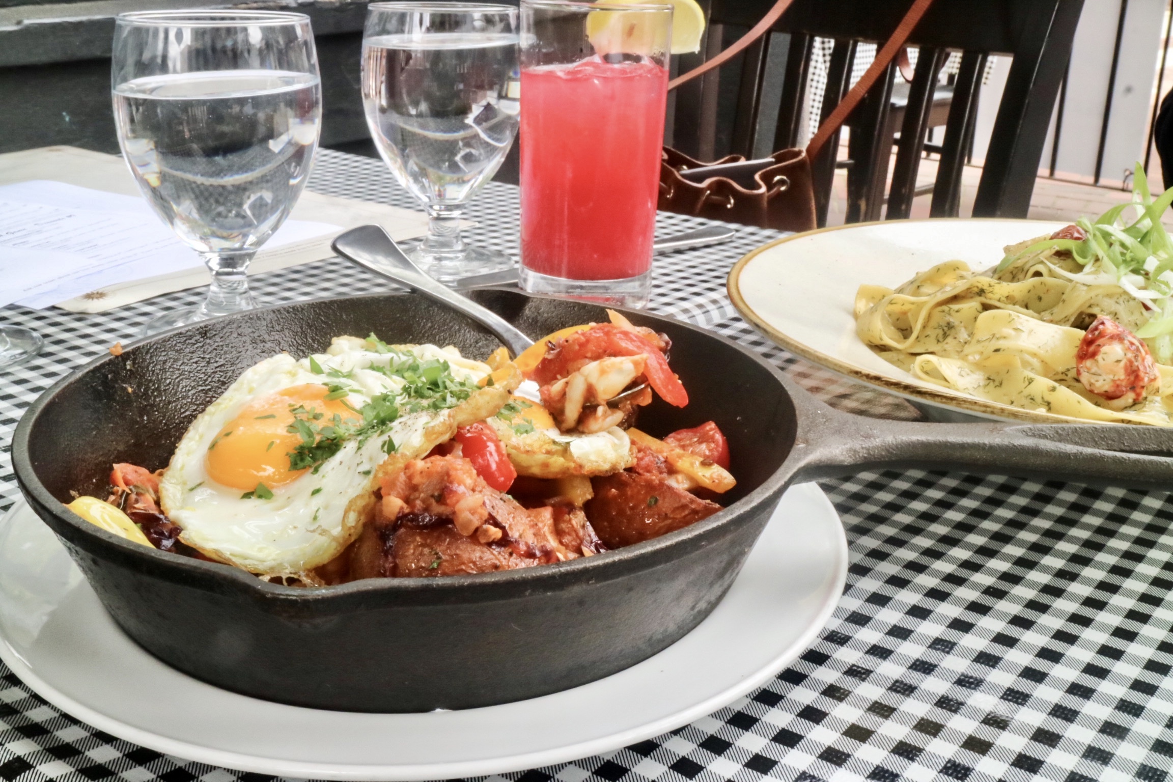 Baked Lobster & Egg Skillet