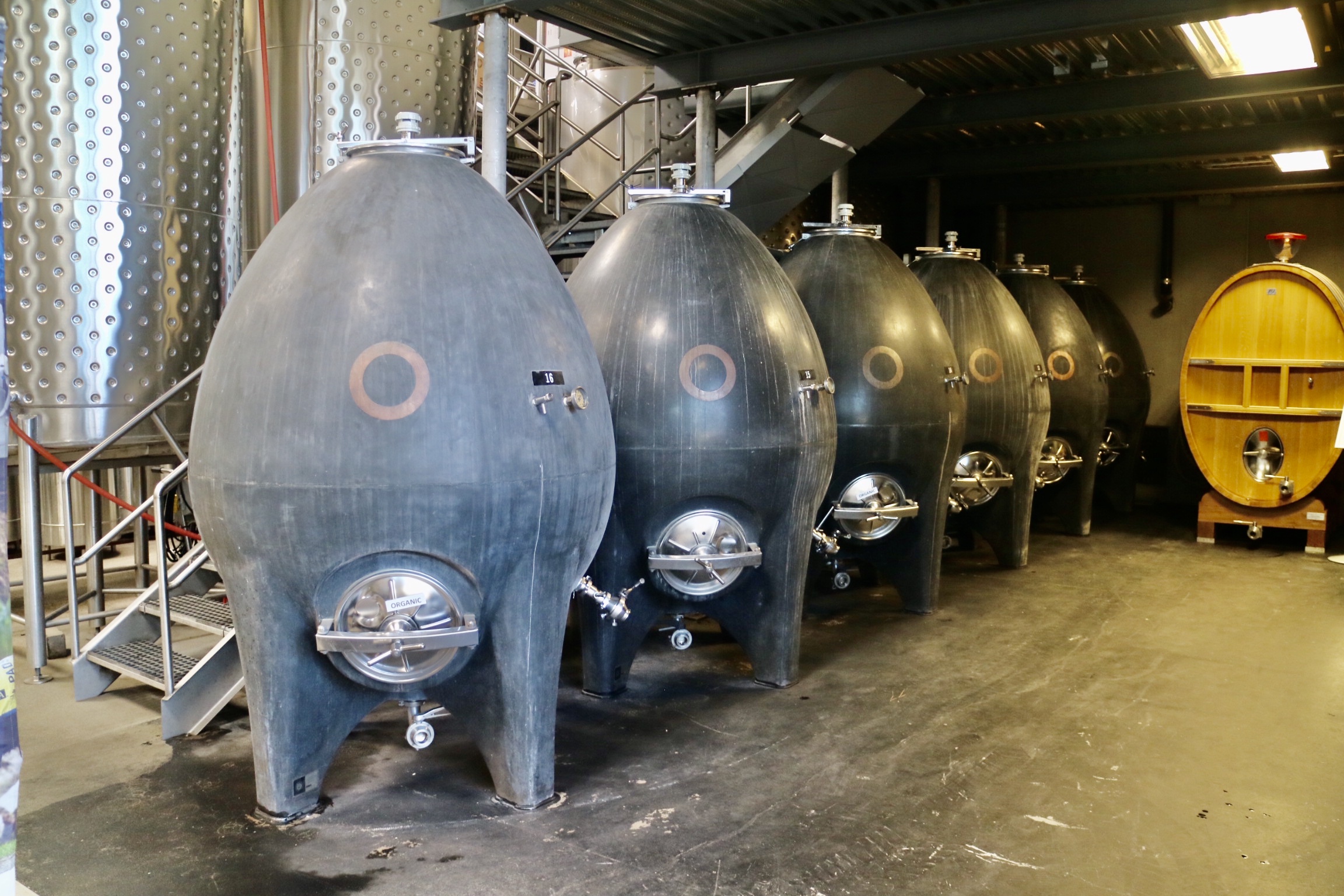 egg concrete tanks