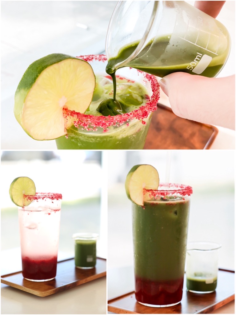 "Sparkling Matcha Raspberry"