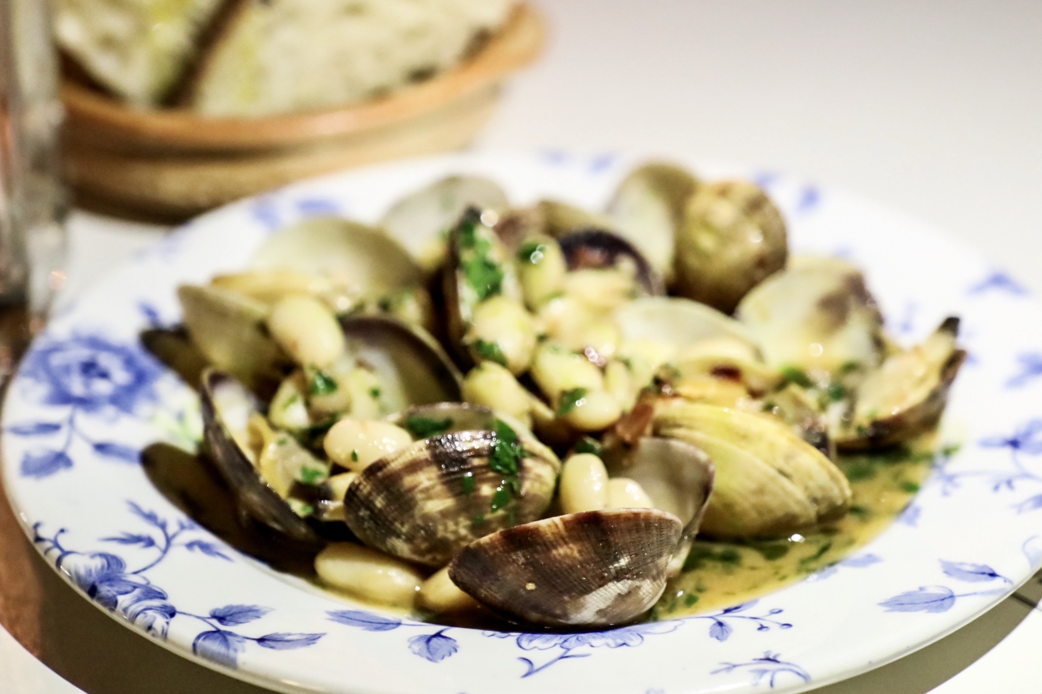 Clams, Beans, Jamon XO