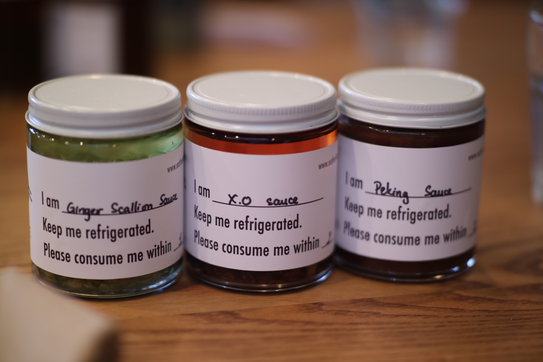 homemade sauces at Heritage Asian Eatery
