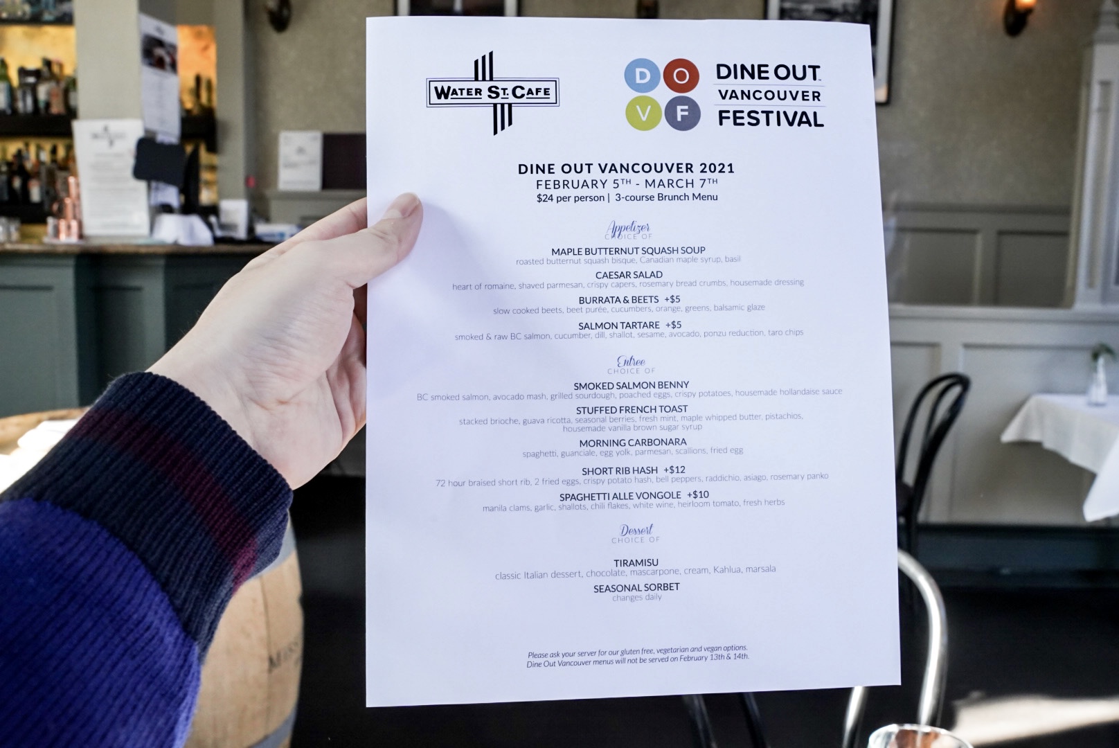 Dineout Vancouver Brunch Menu @ Water St Cafe